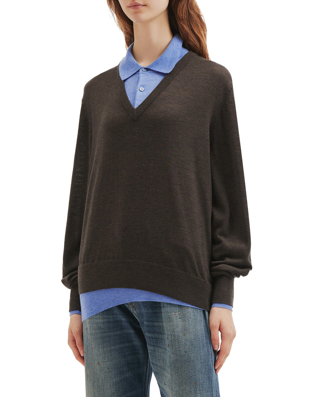Layered wool knit