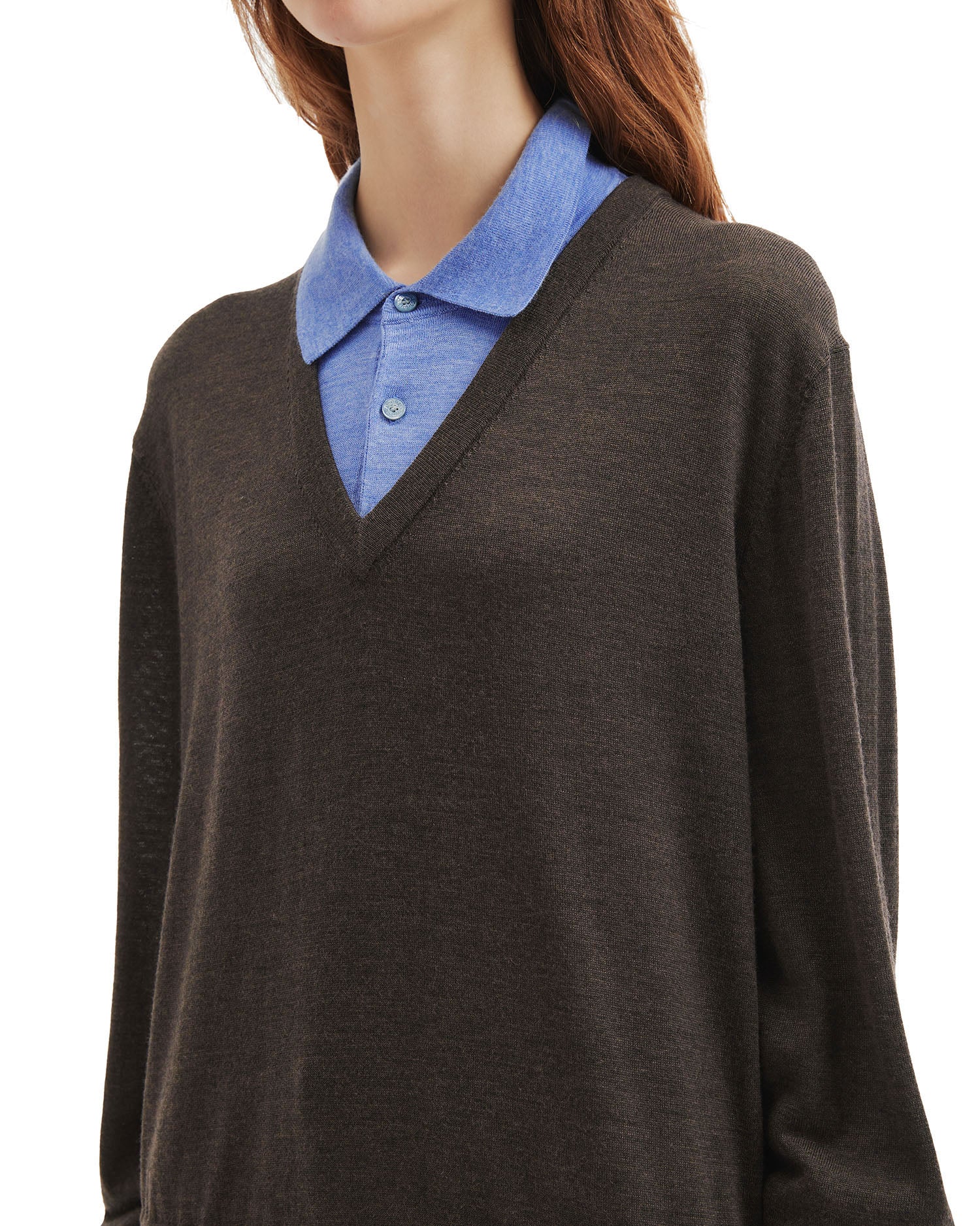 Layered wool knit