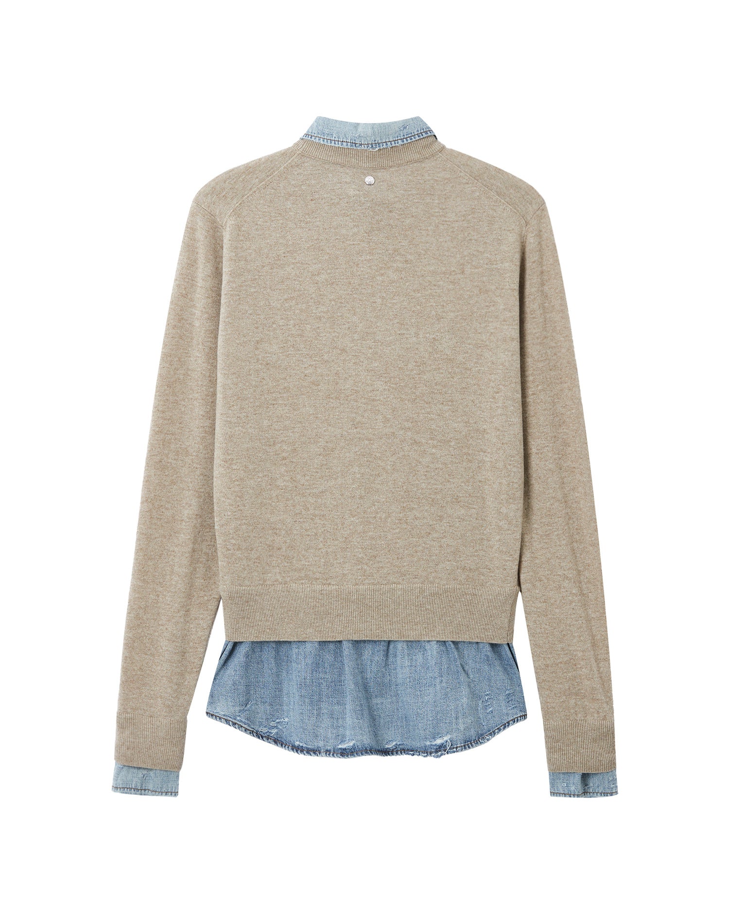Layered wool jumper