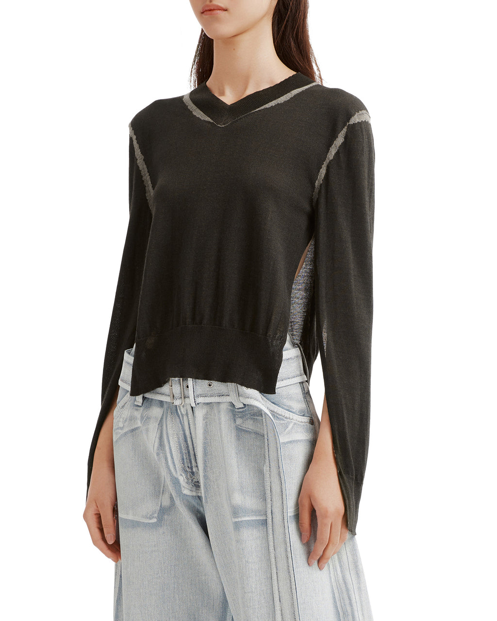 V-neck sweater