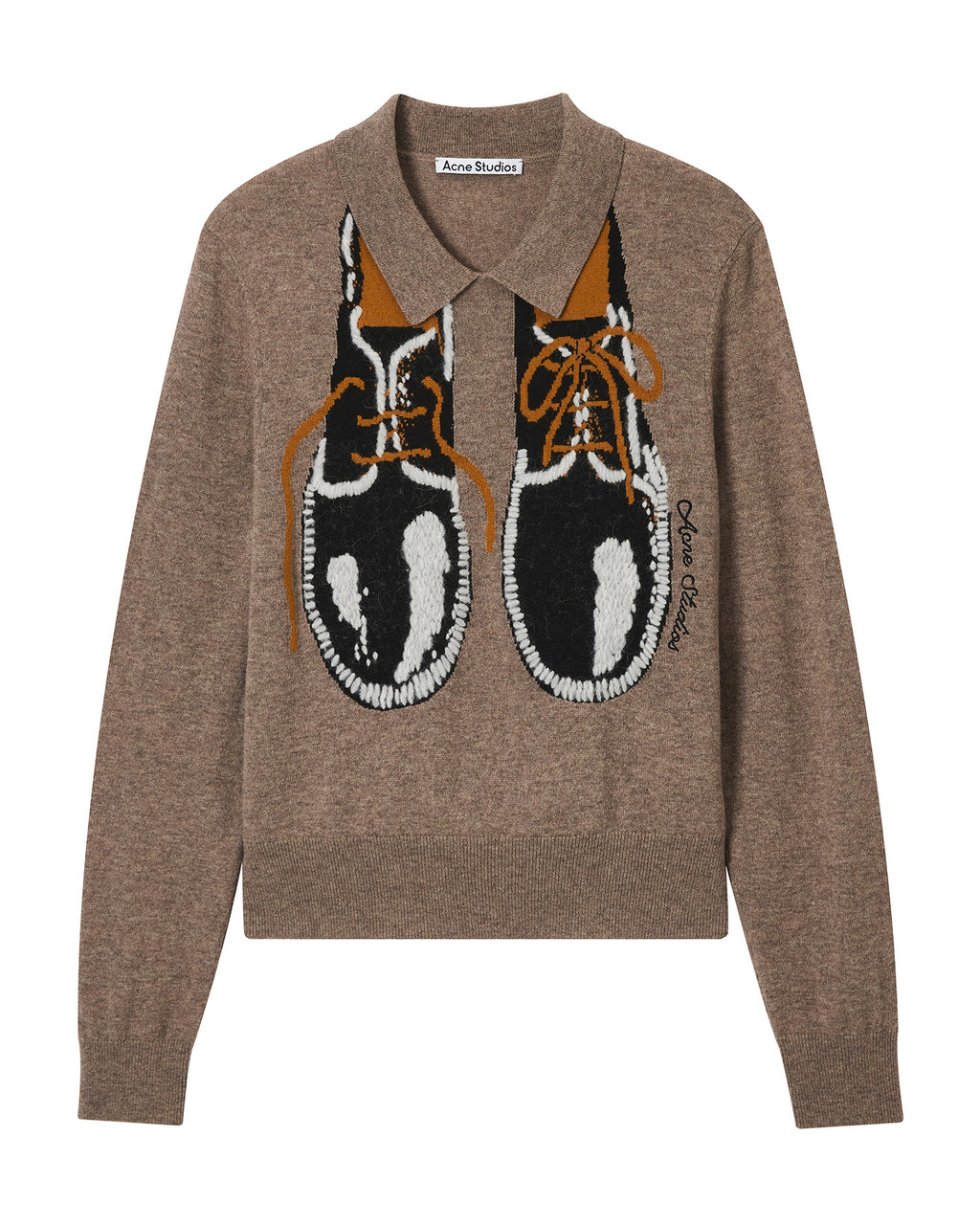 Shoe-print sweater