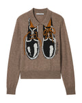 Shoe-print sweater