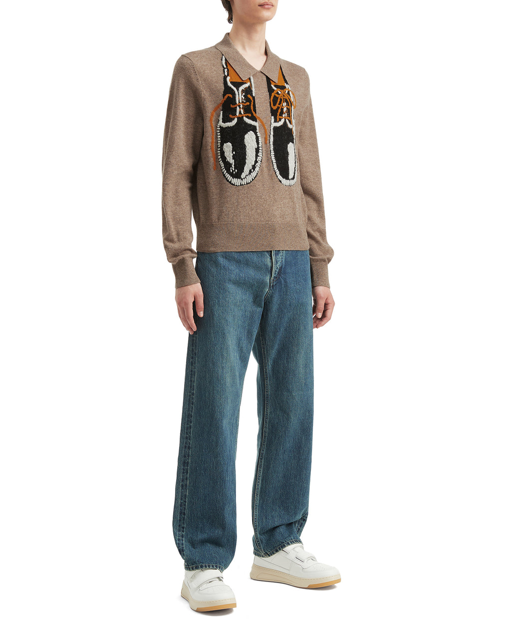 Shoe-print sweater