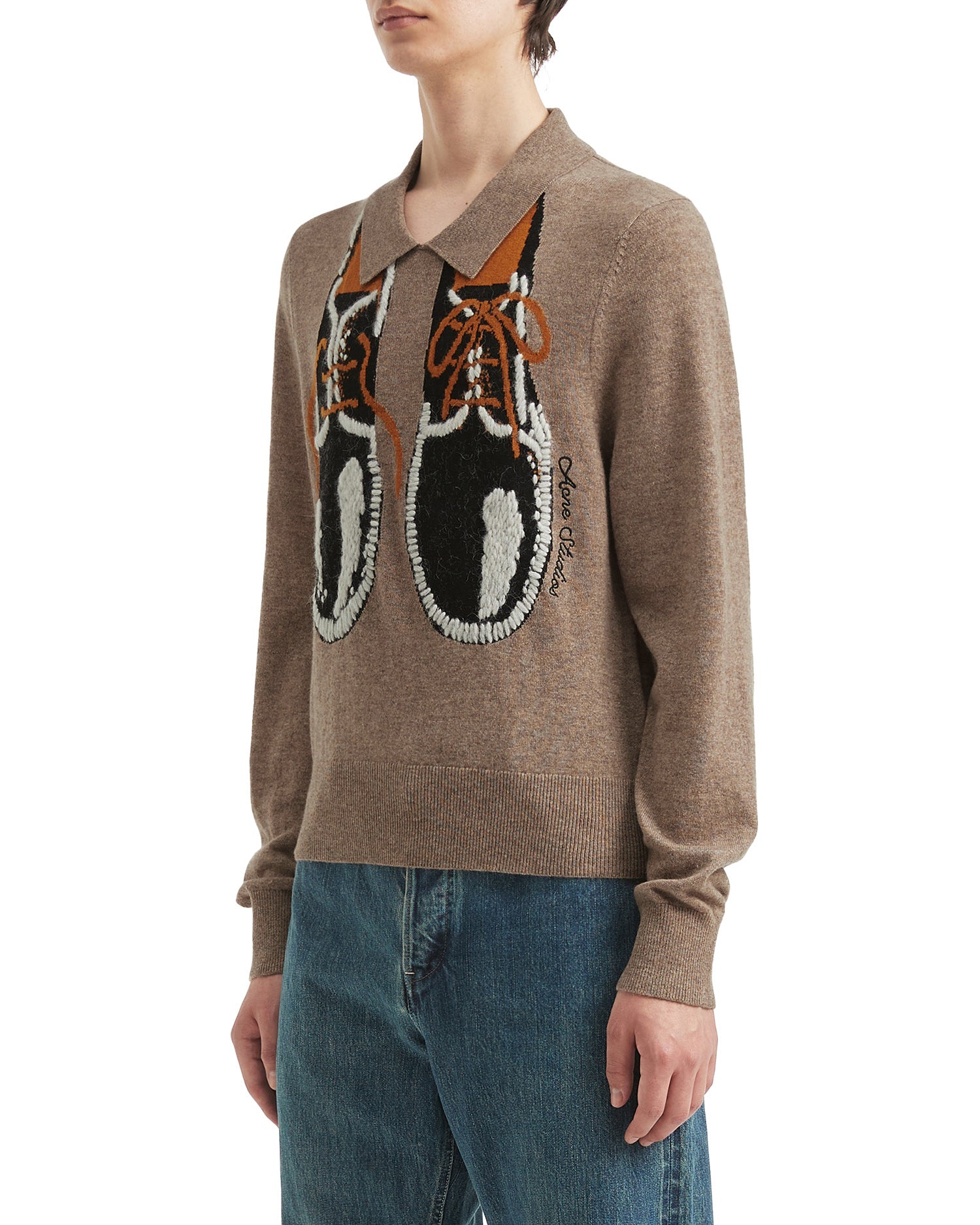 Shoe-print sweater