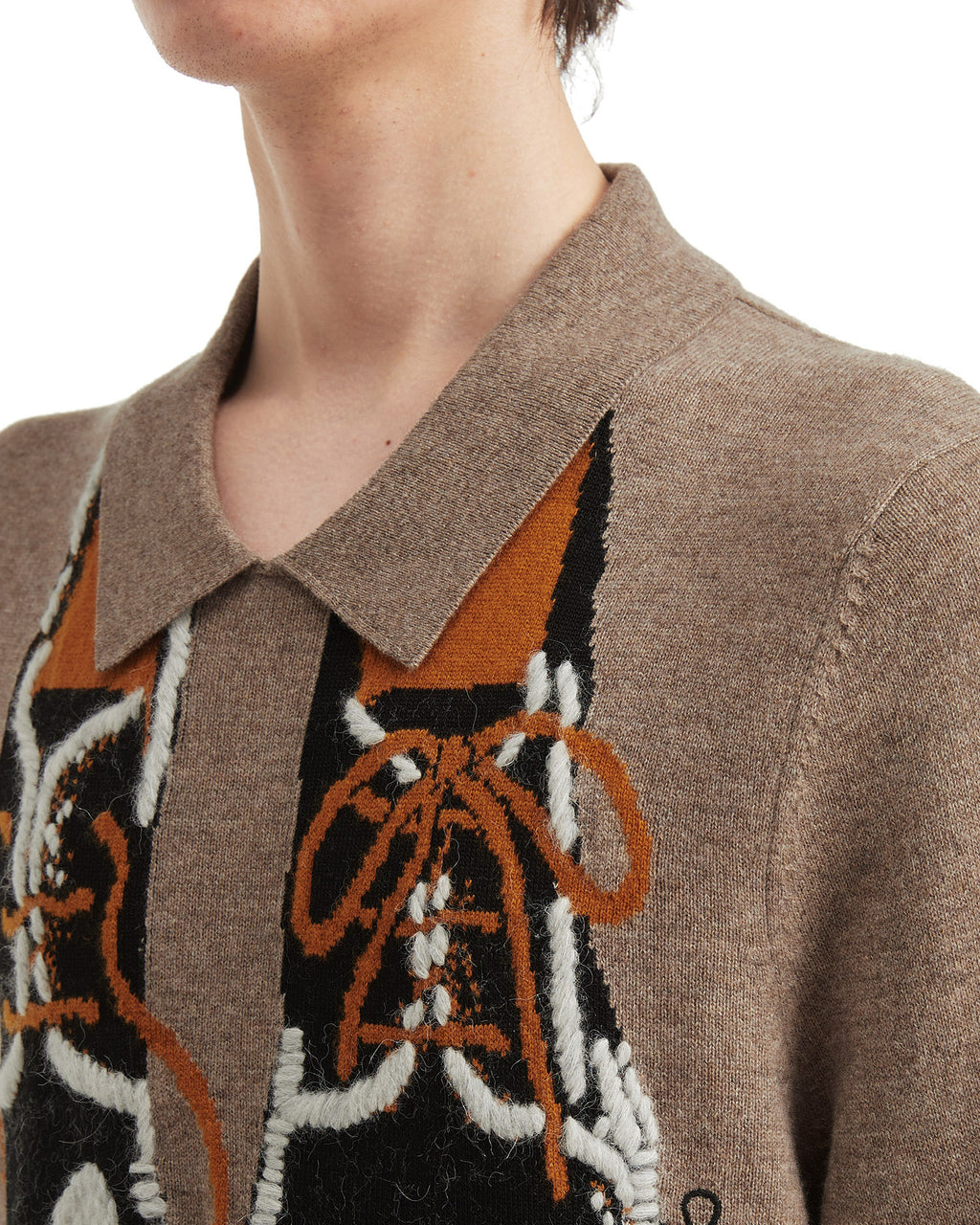 Shoe-print sweater