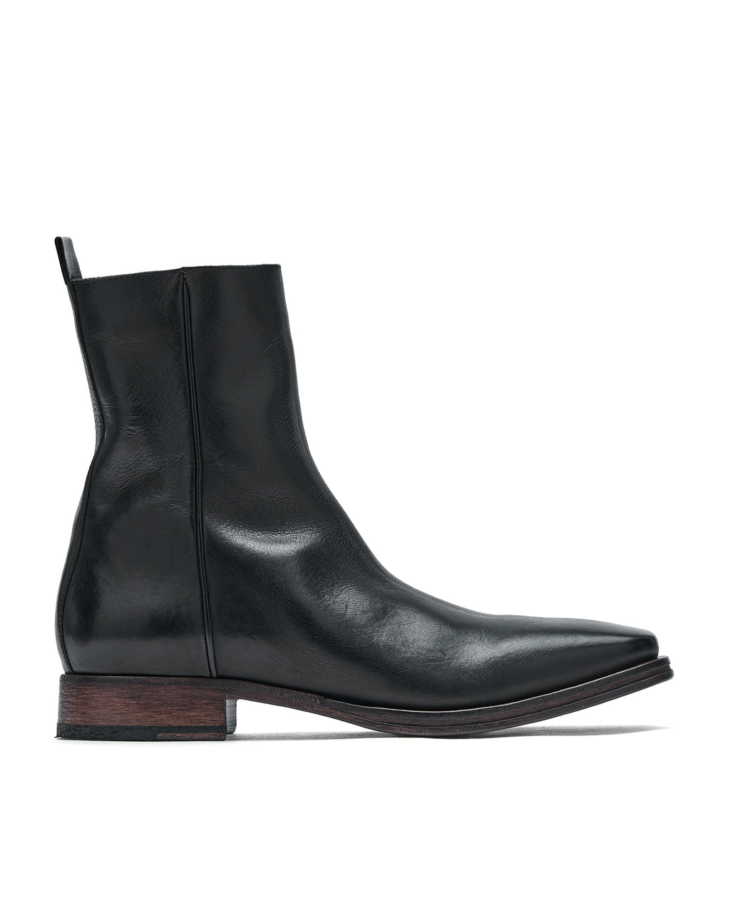 Leather ankle boots