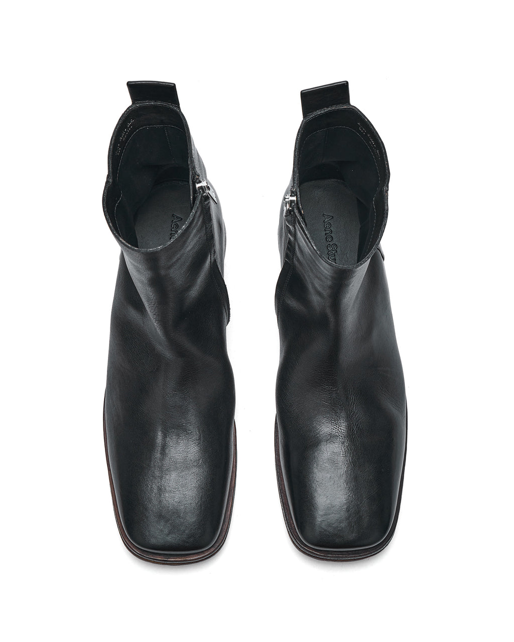 Leather ankle boots