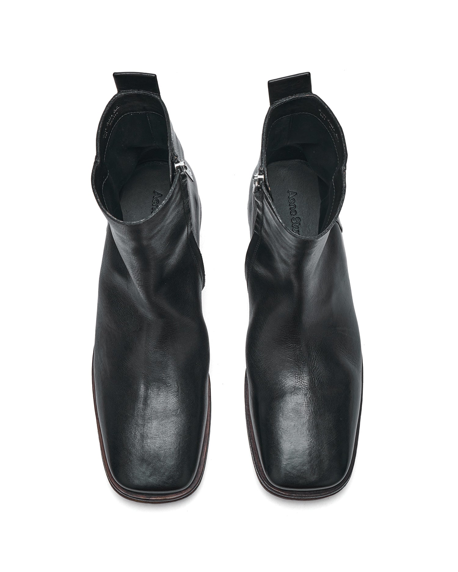 Leather ankle boots