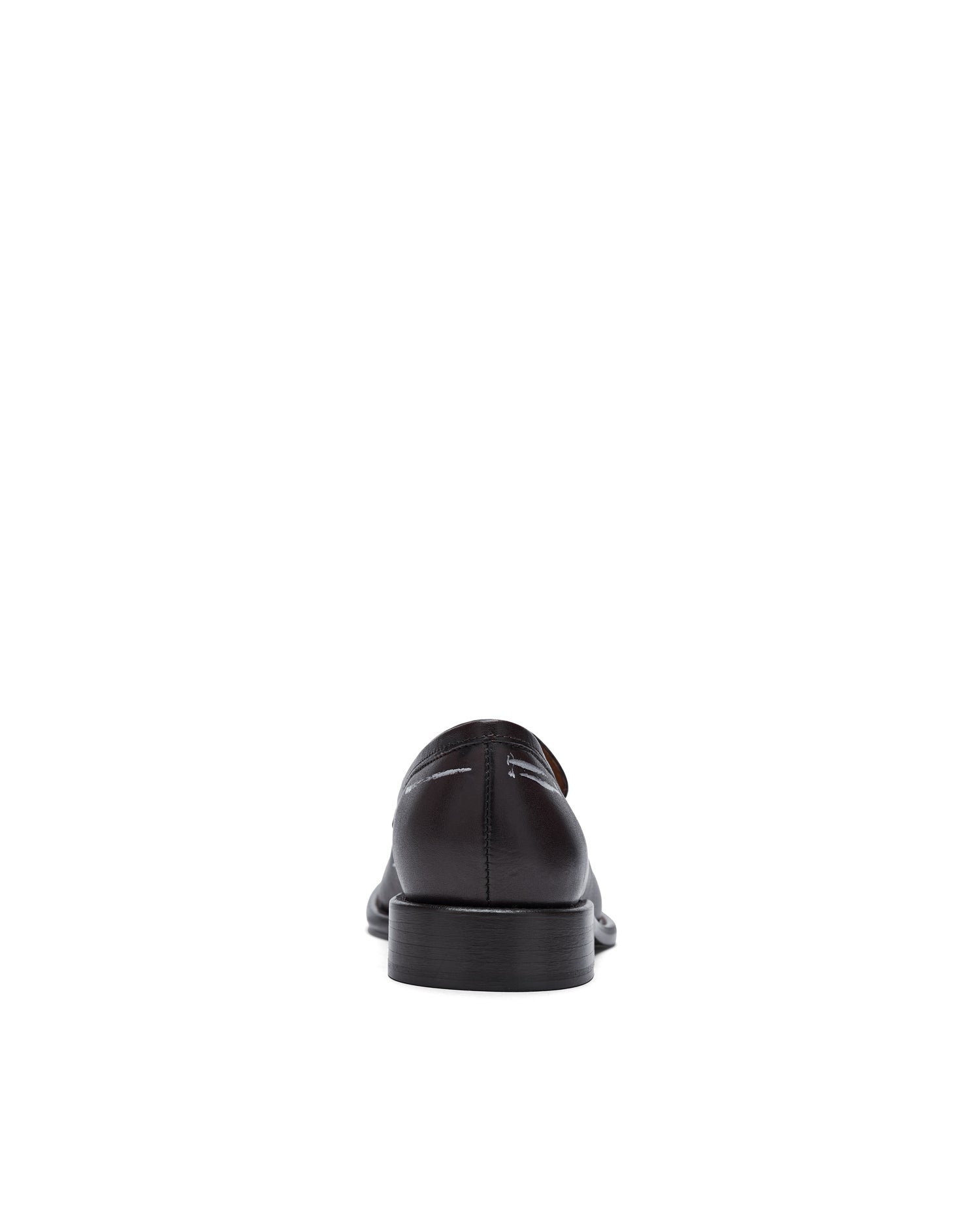 Printed leather loafers