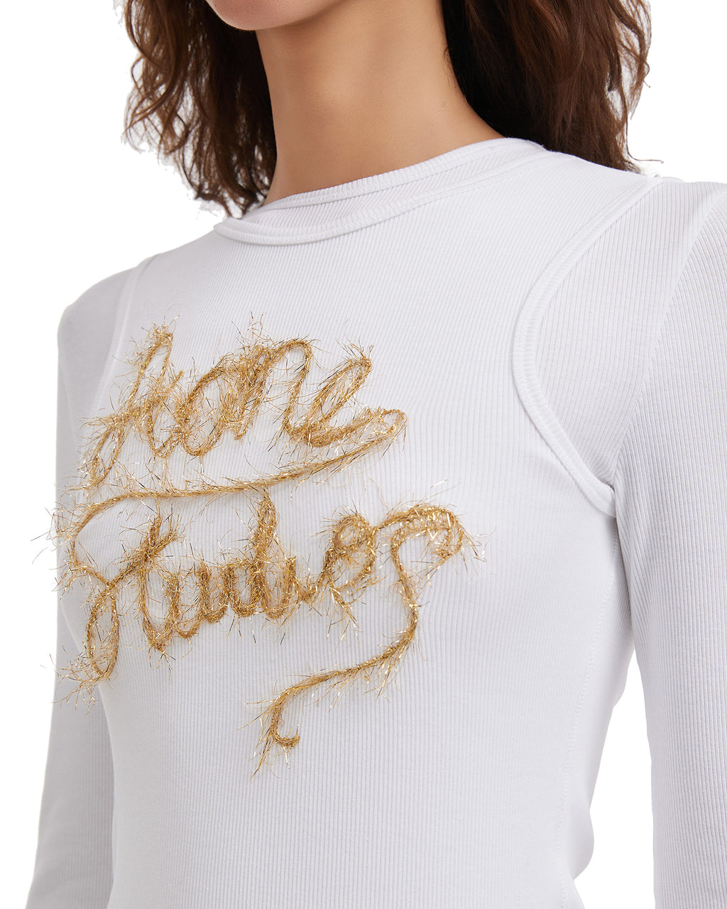 Layered logo tee