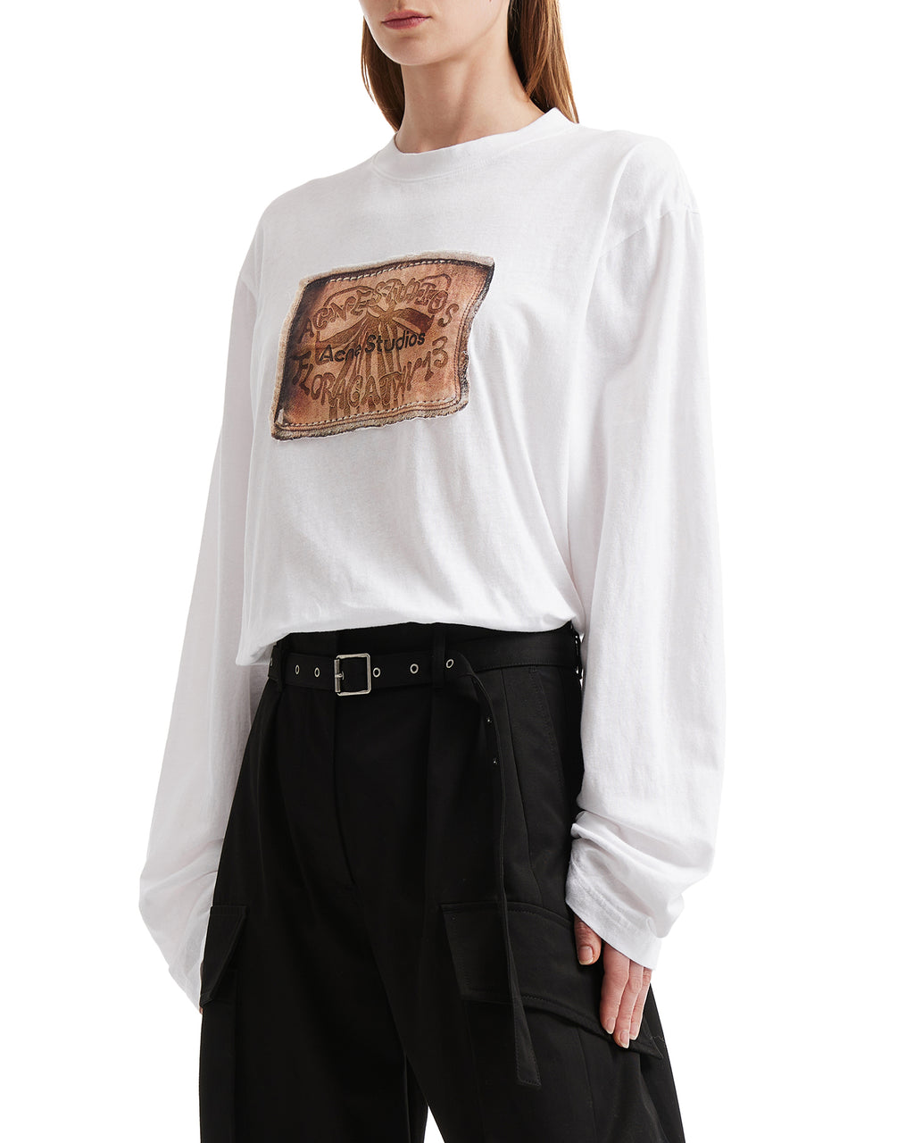 Patch long sleeve tee