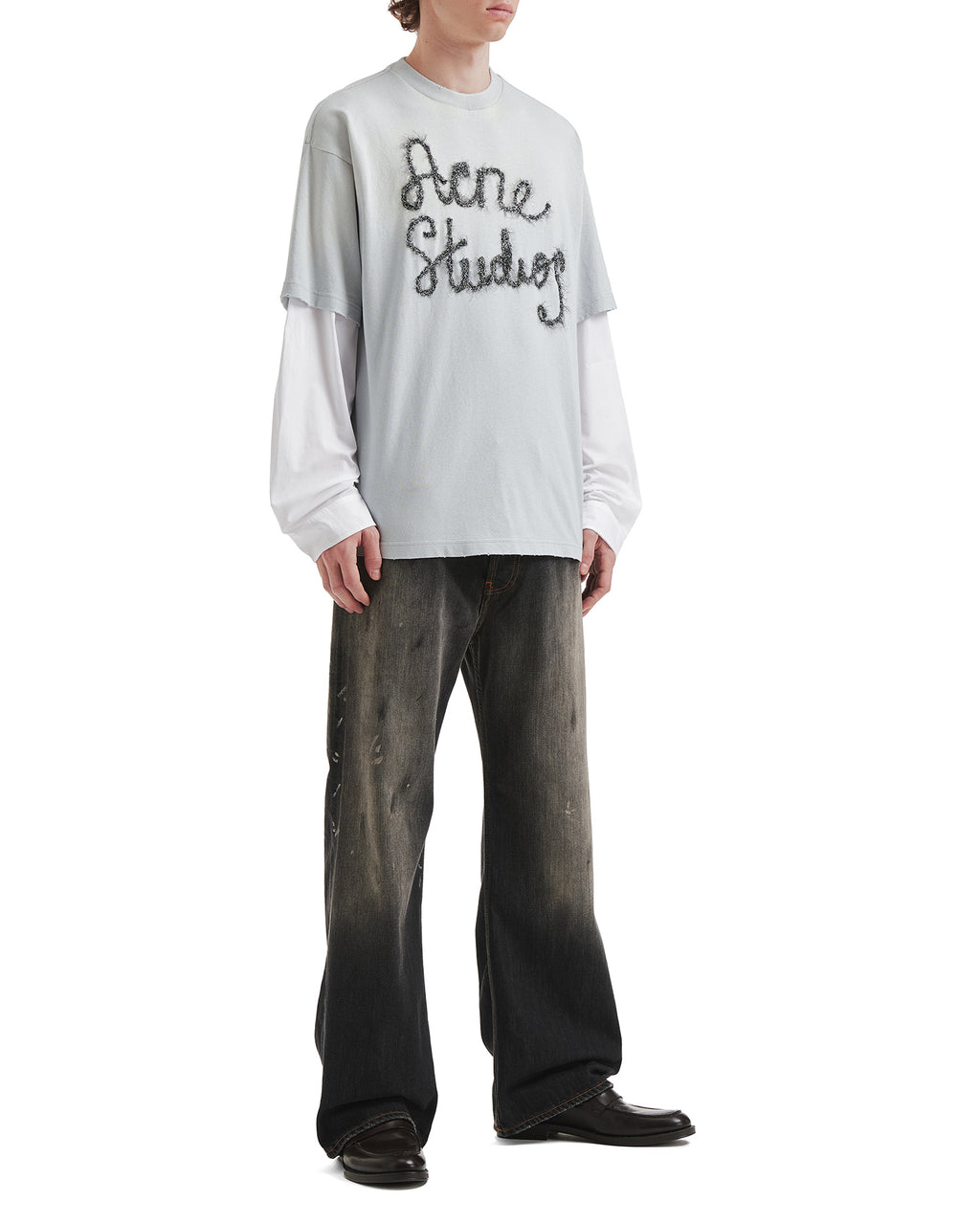 Layered logo tee