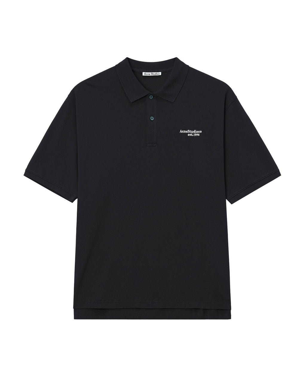 Washed logo polo shirt