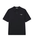 Washed logo polo shirt