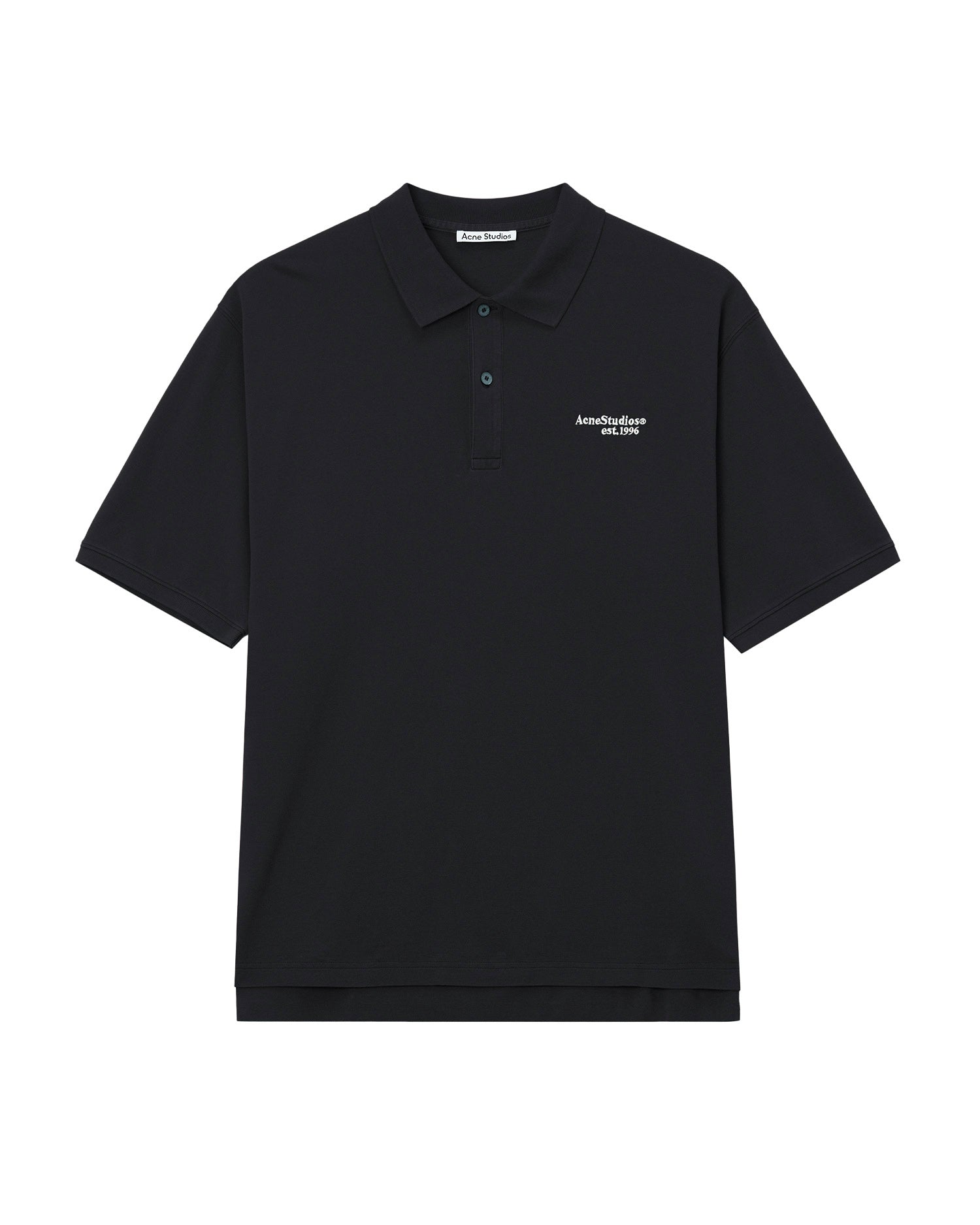 Washed logo polo shirt