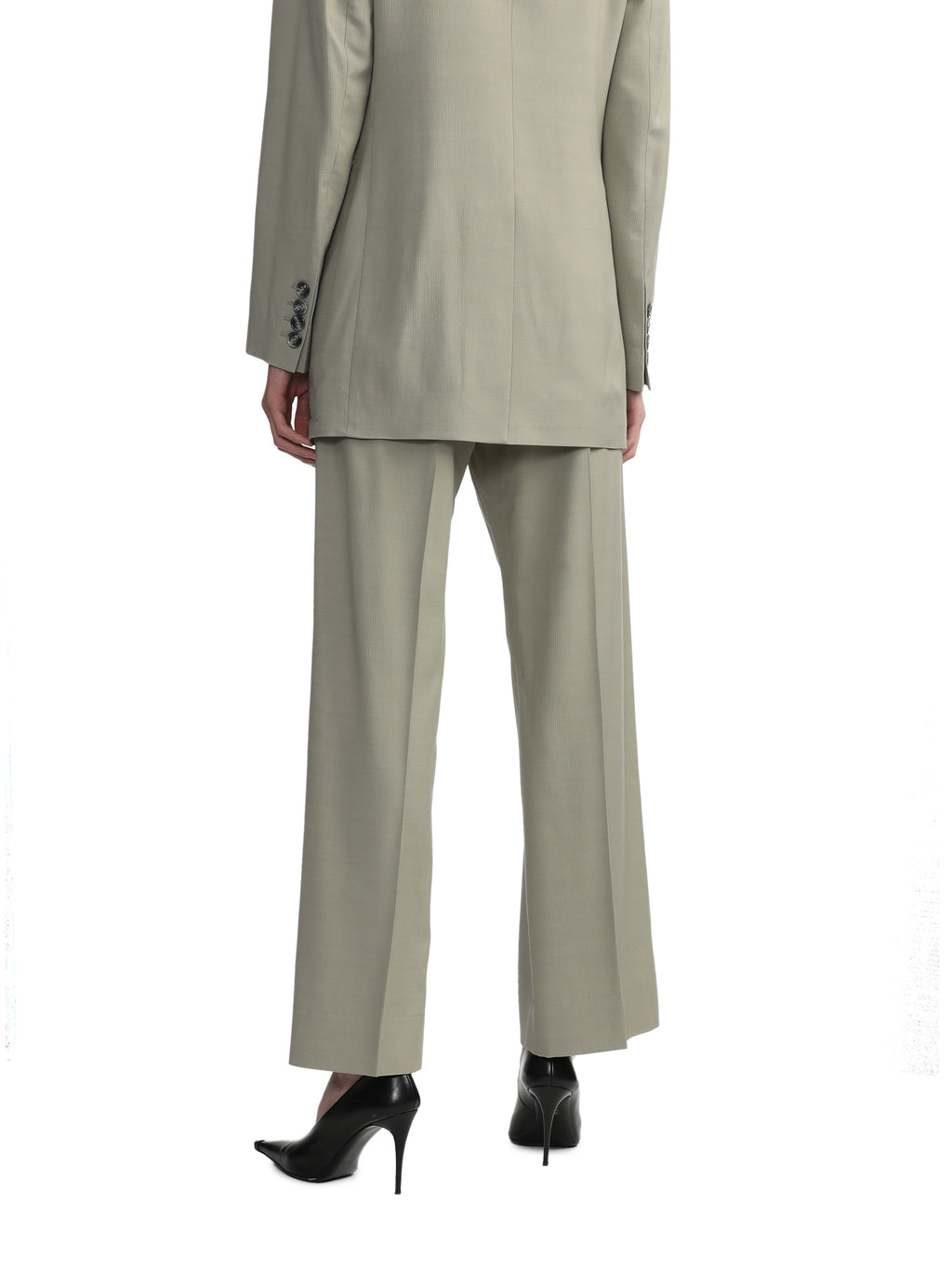 Tailored herringbone trousers