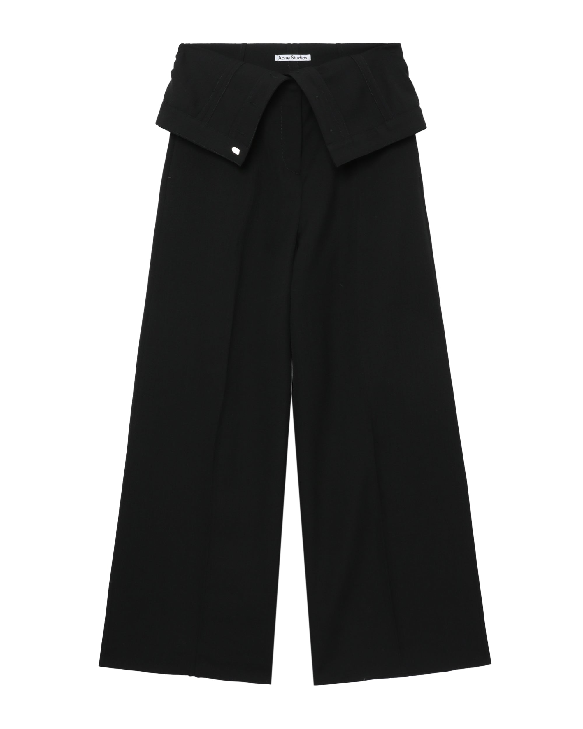 Tailored wool blend trousers