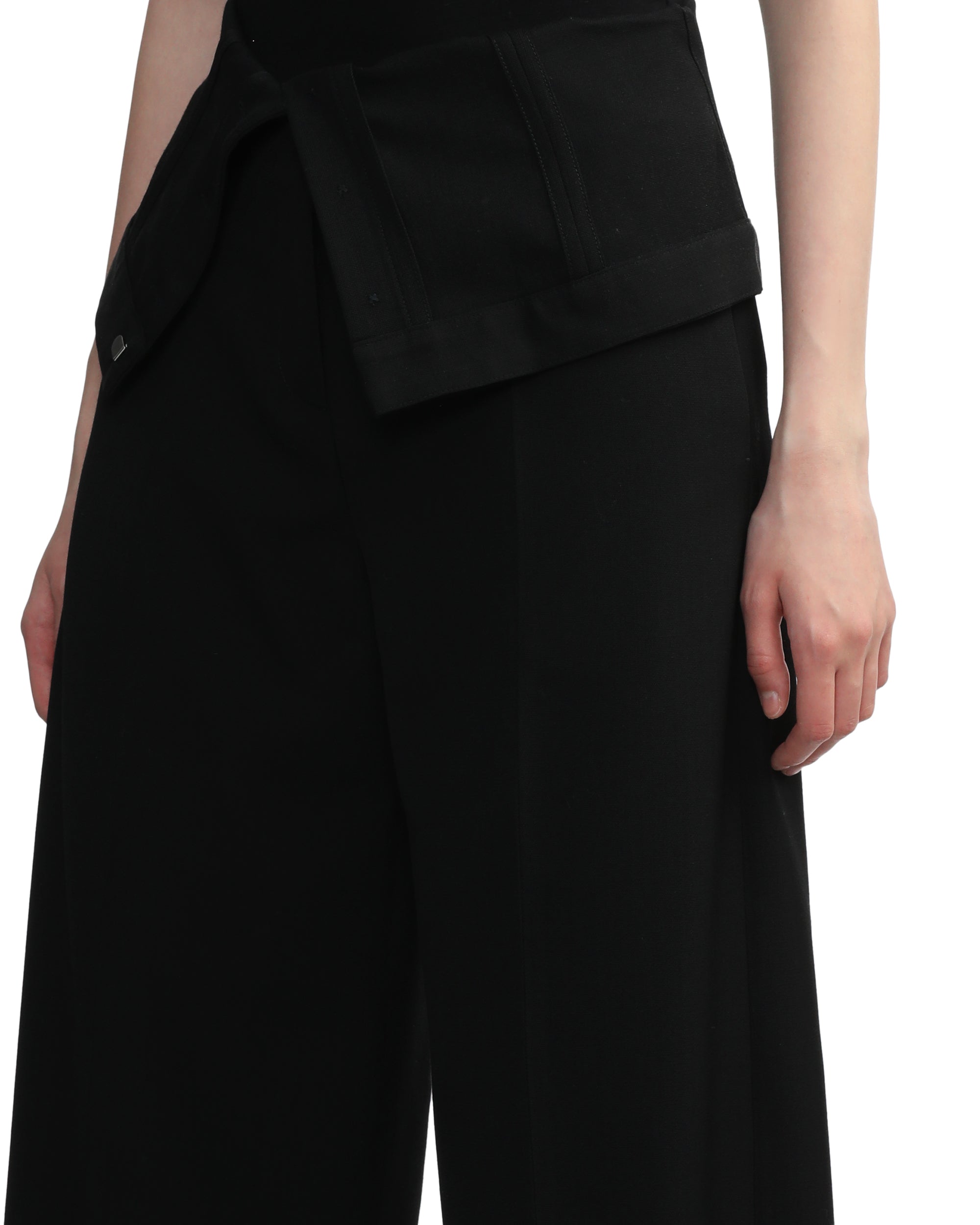 Tailored wool blend trousers