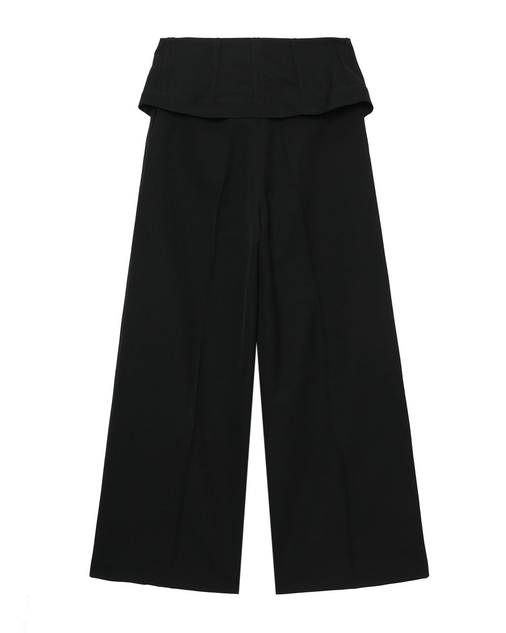 Tailored wool blend trousers