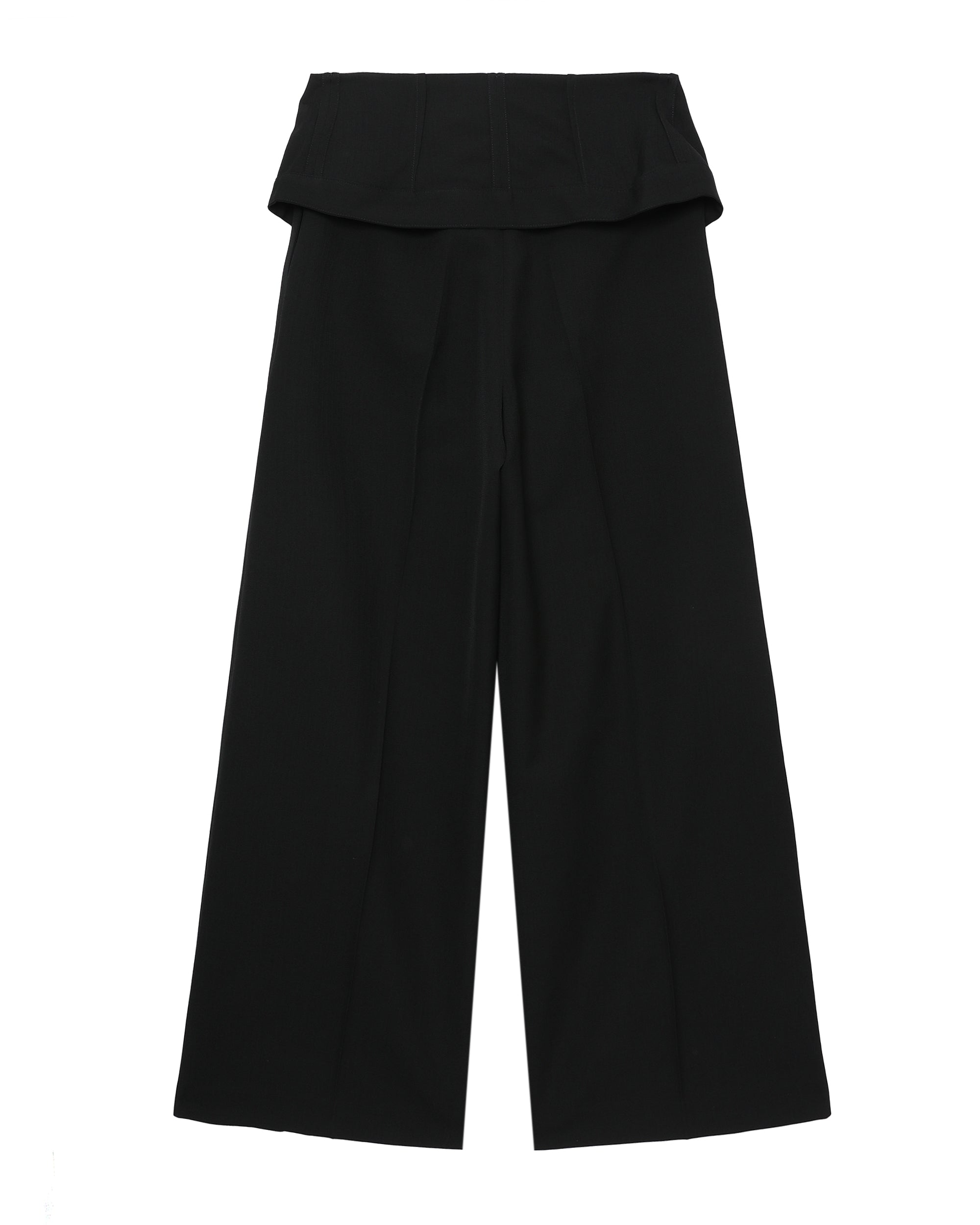Tailored wool blend trousers