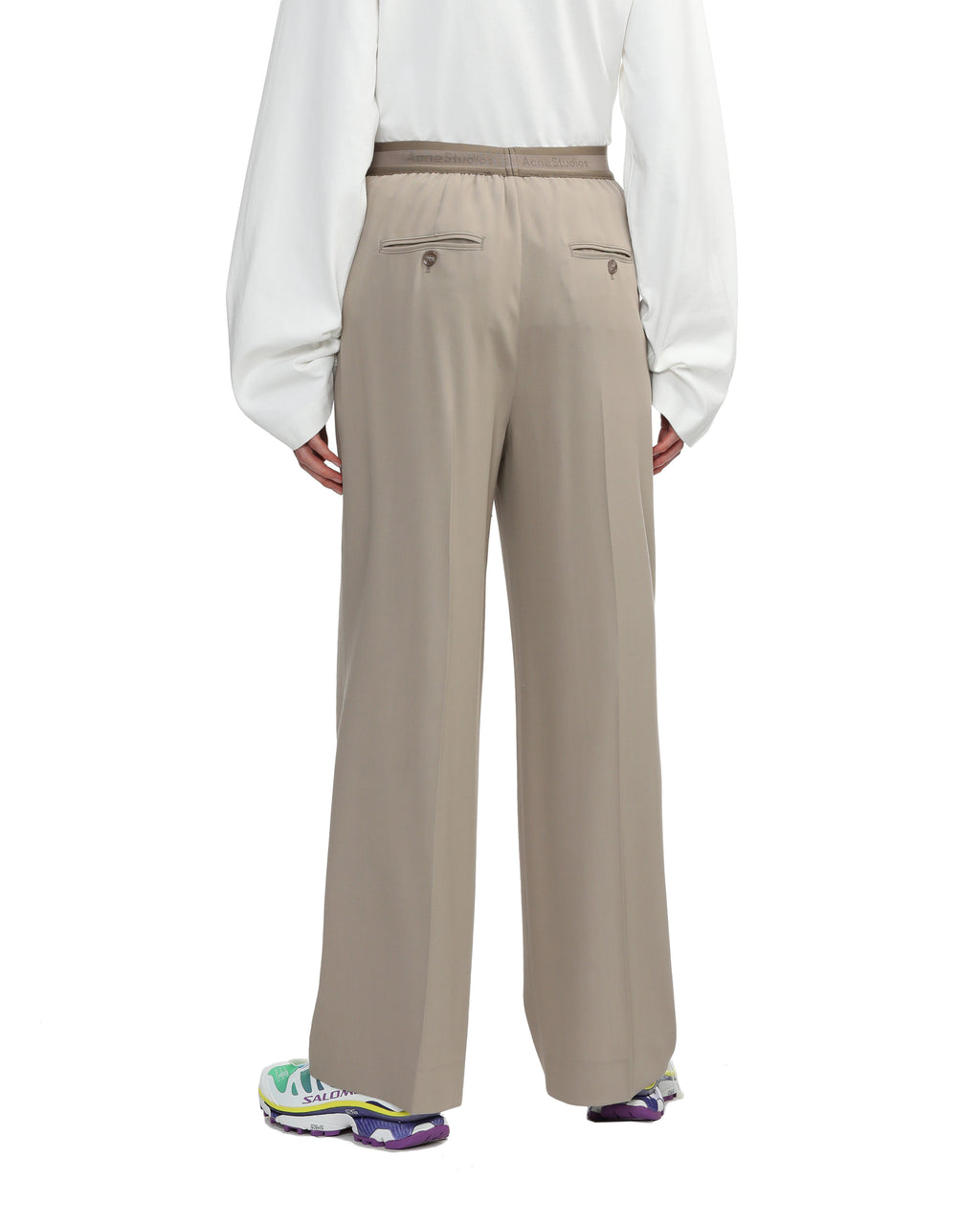Logo waistband trousers
