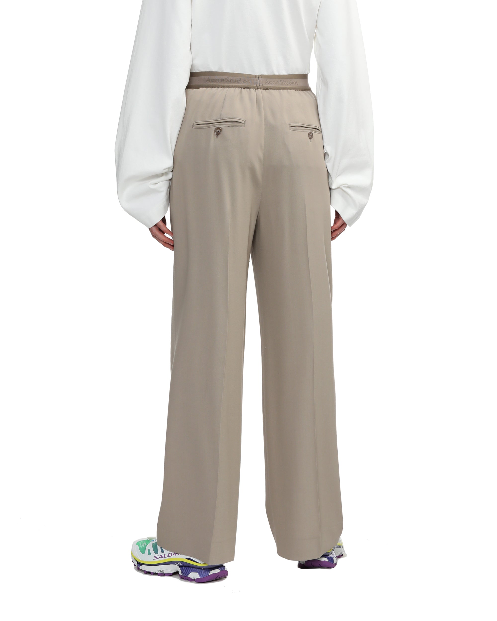 Logo waistband trousers