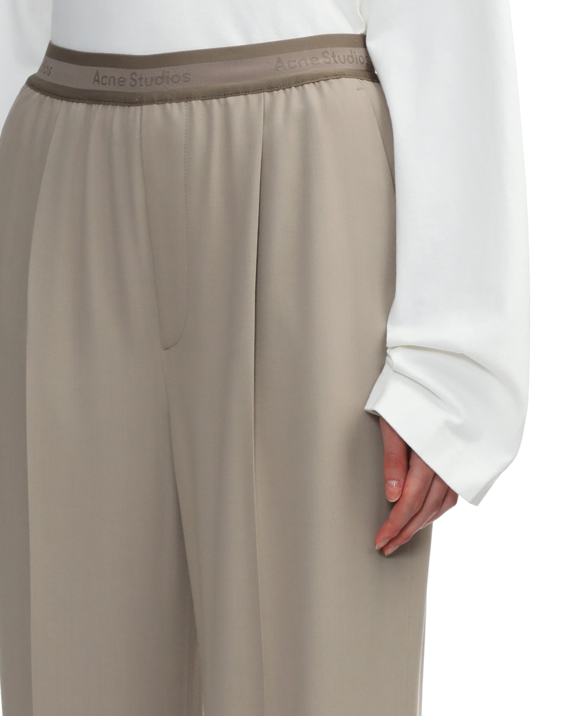 Logo waistband trousers