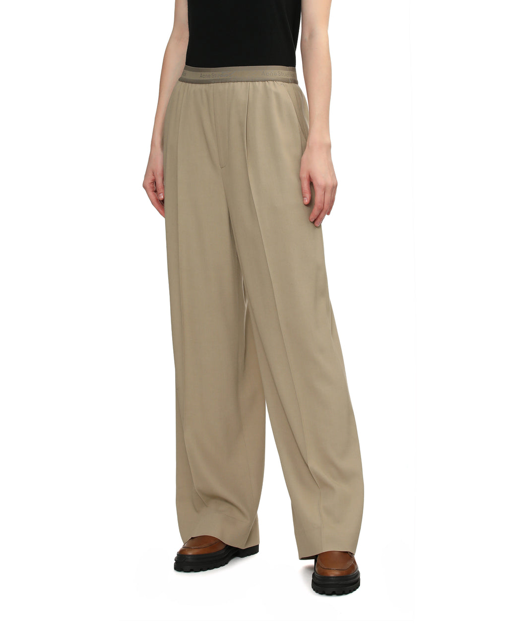 Logo tape pants
