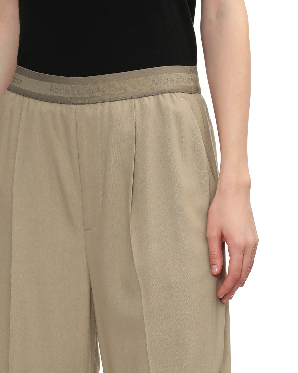 Logo tape pants