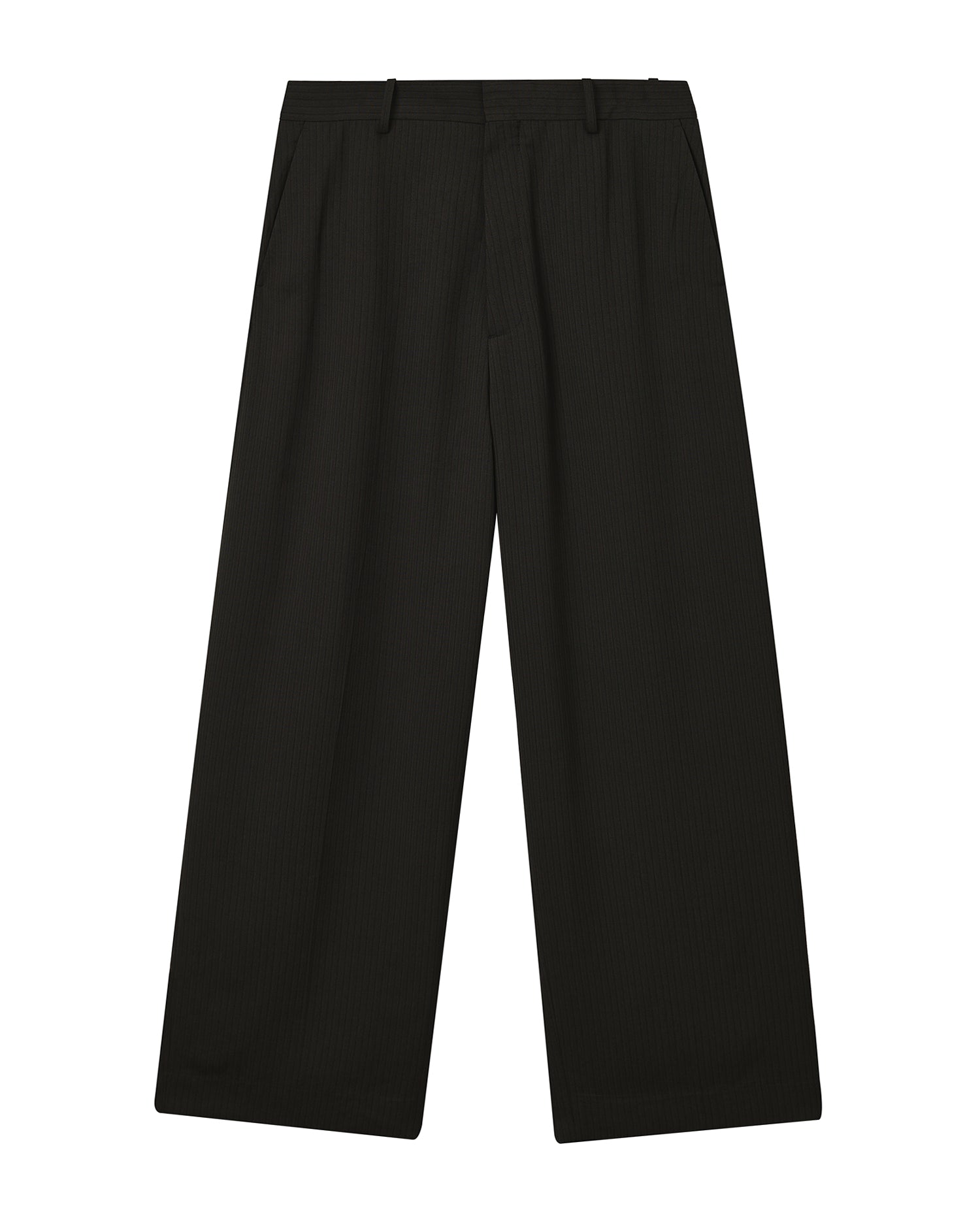 Tailored herringbone trousers