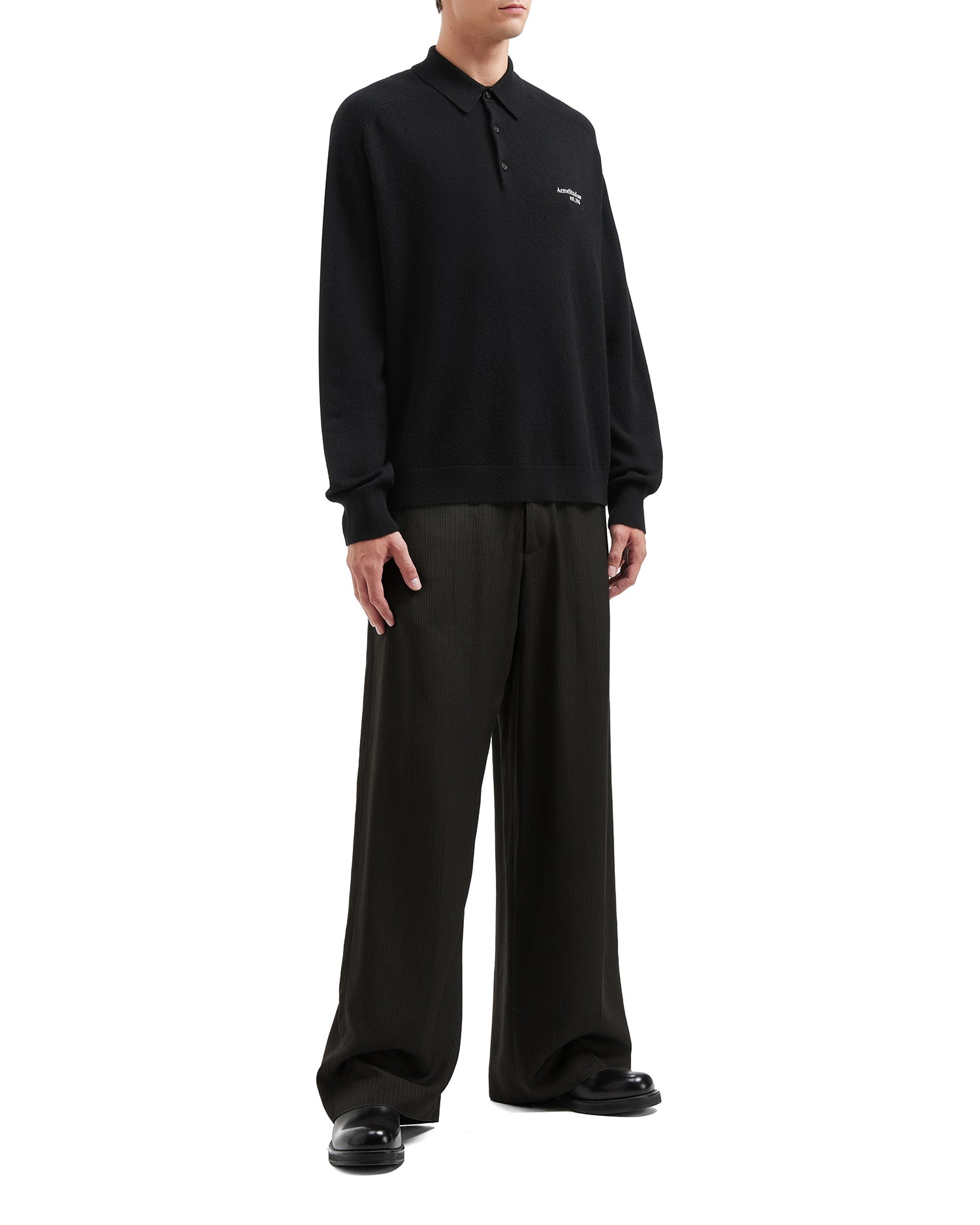 Tailored herringbone trousers