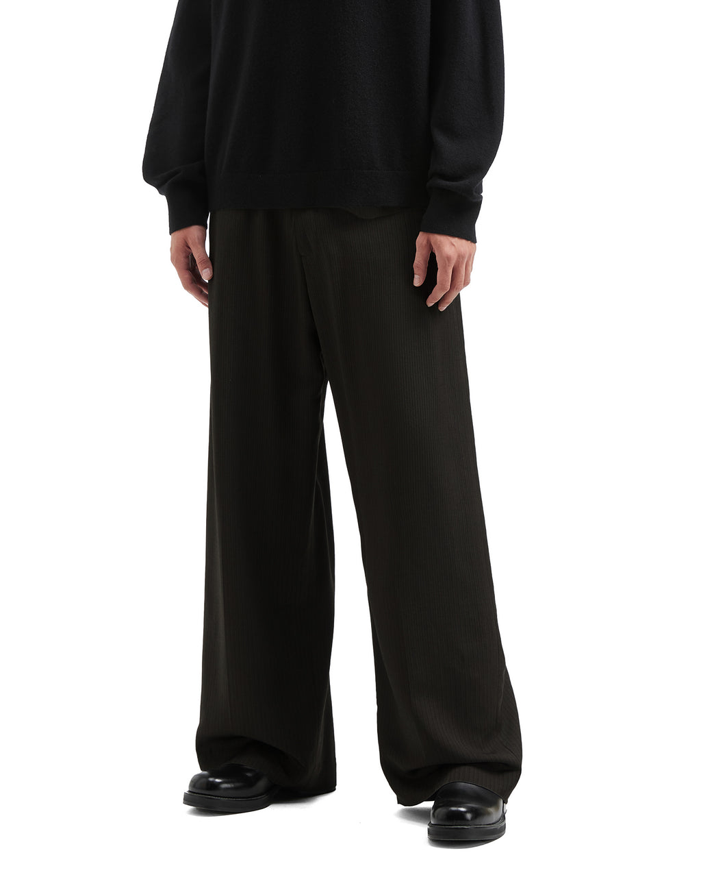 Tailored herringbone trousers