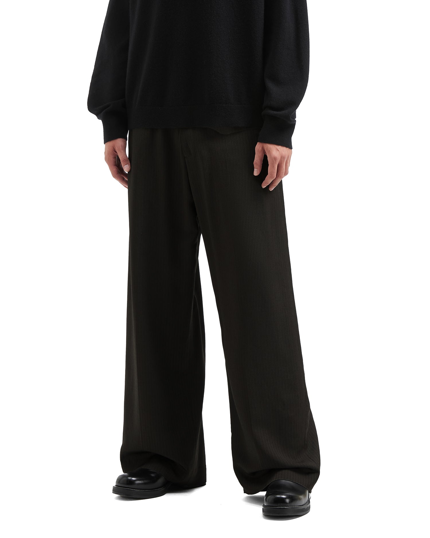 Tailored herringbone trousers