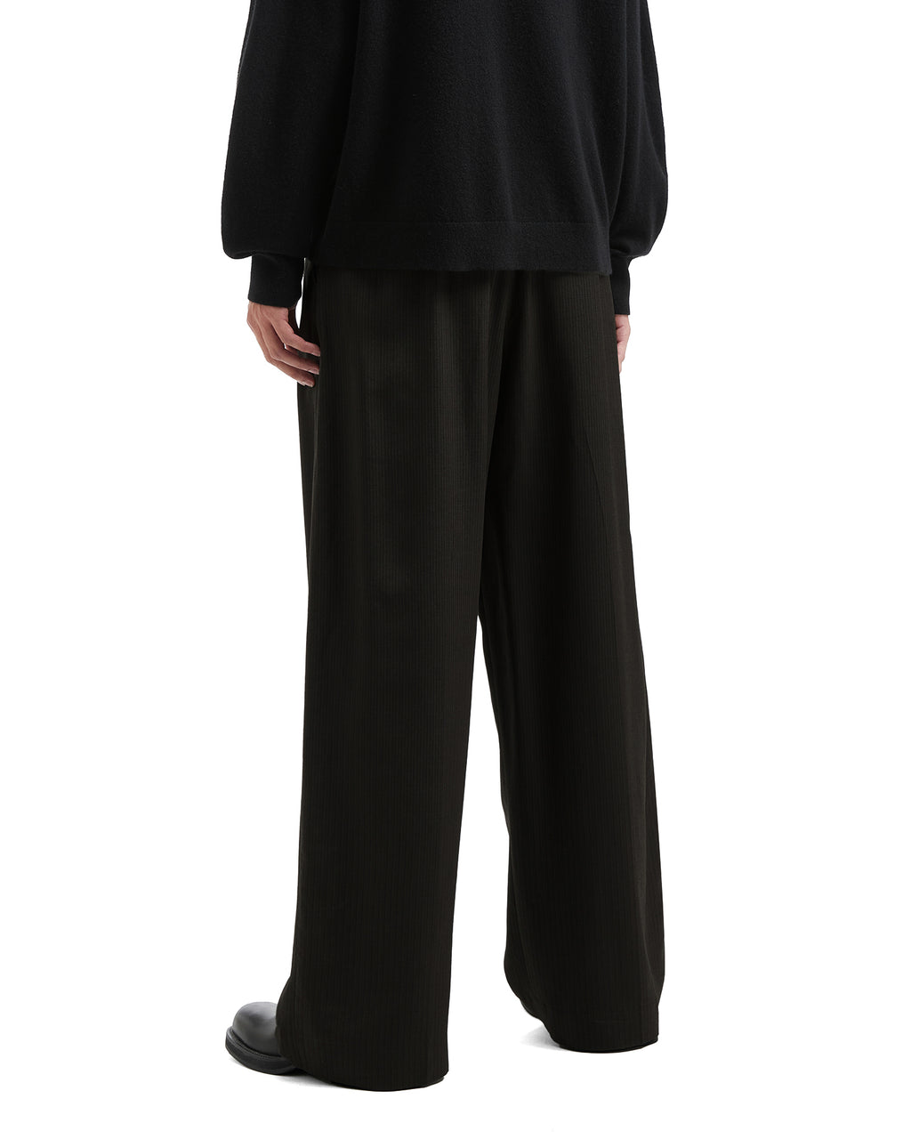 Tailored herringbone trousers