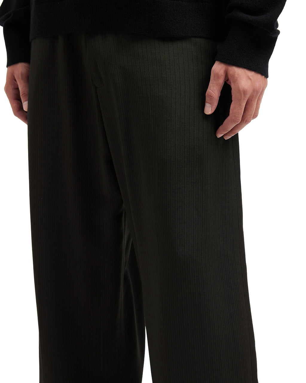 Tailored herringbone trousers