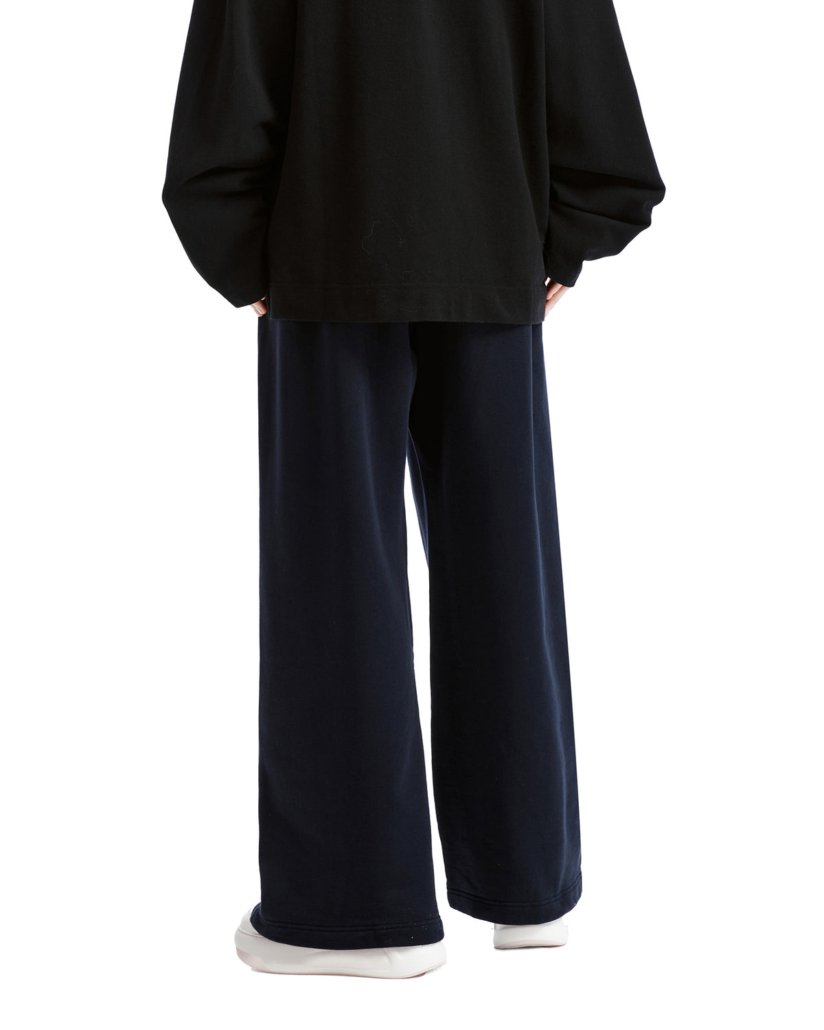 Fleece sweatpants with logo