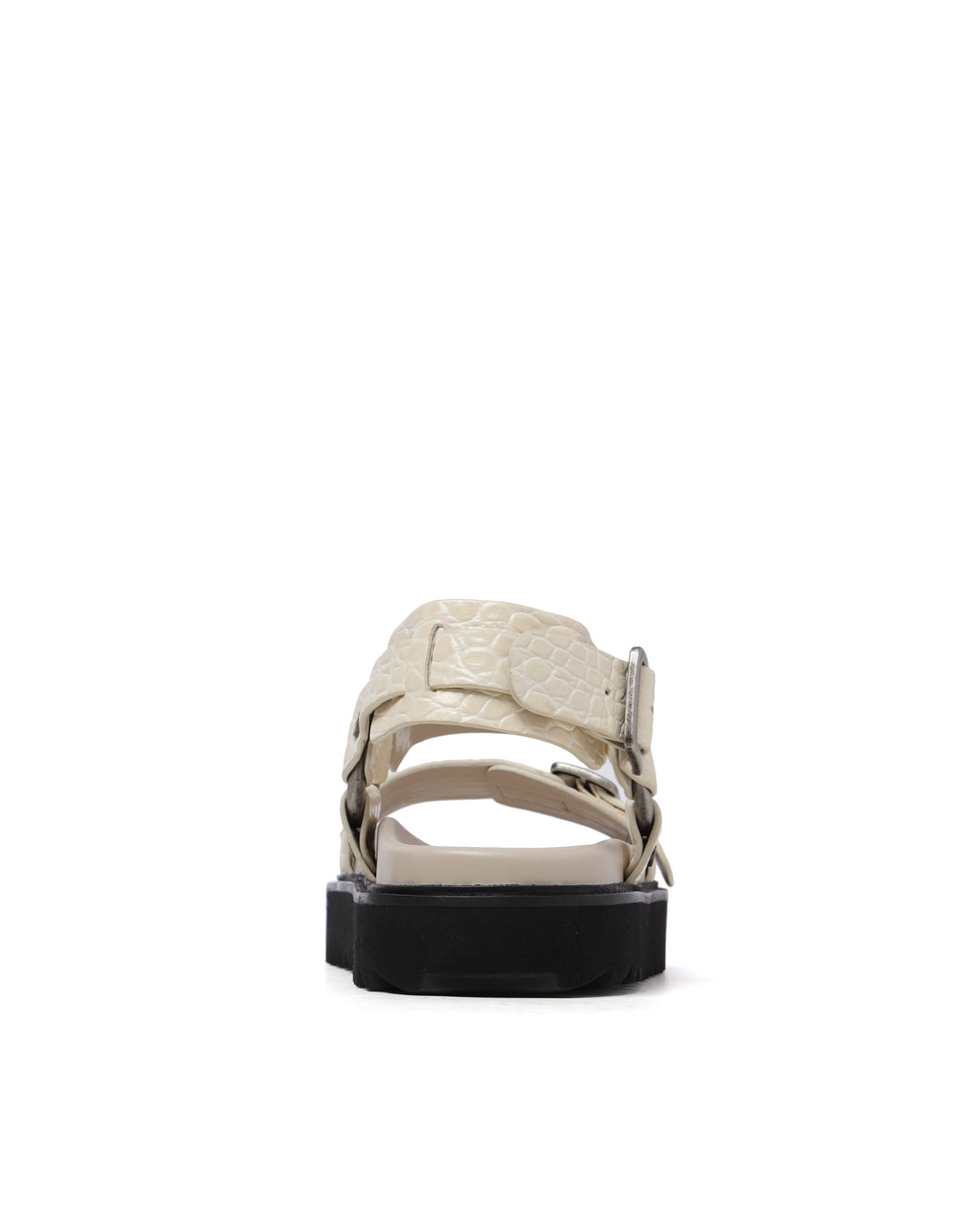 Leather buckle sandals