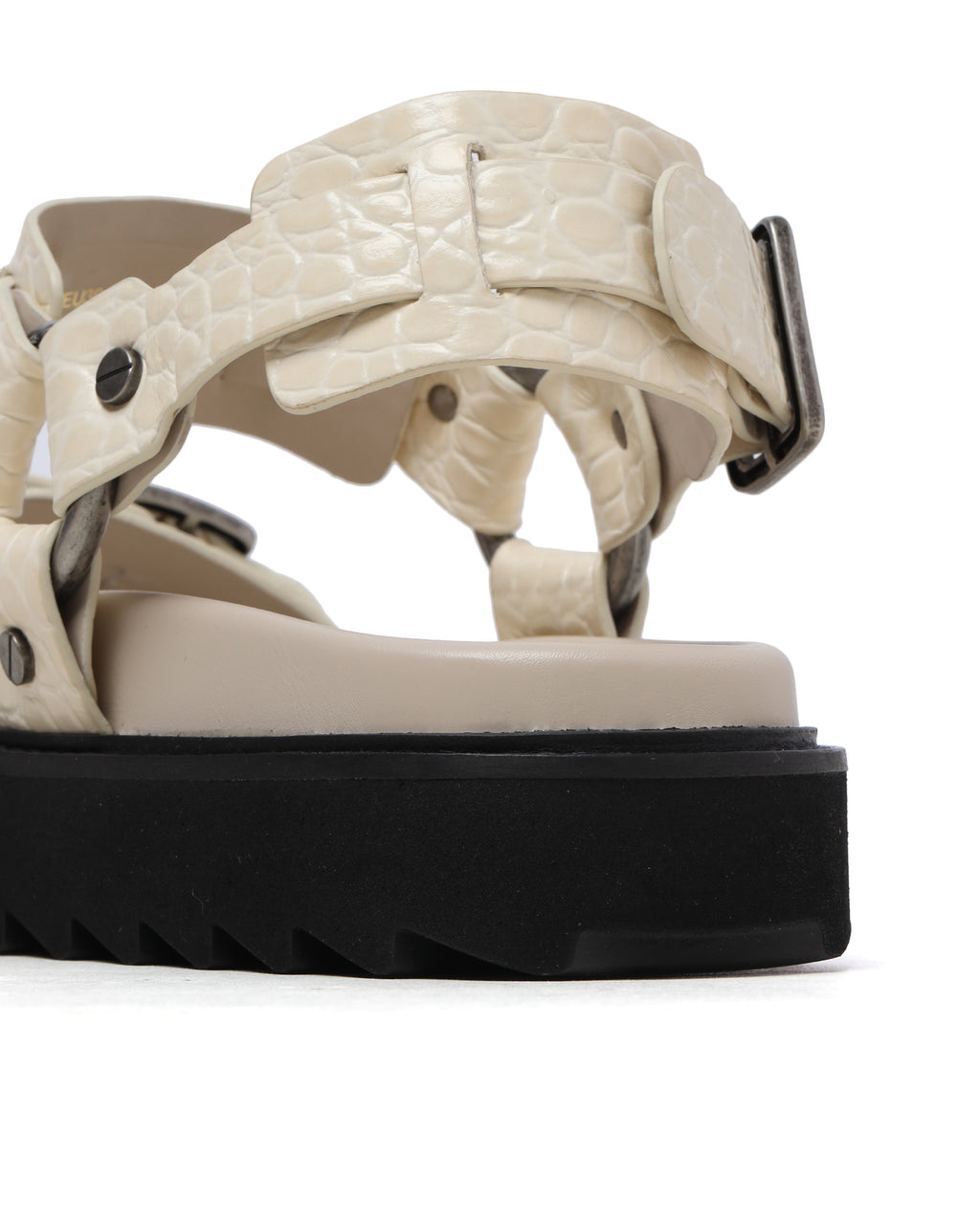 Leather buckle sandals