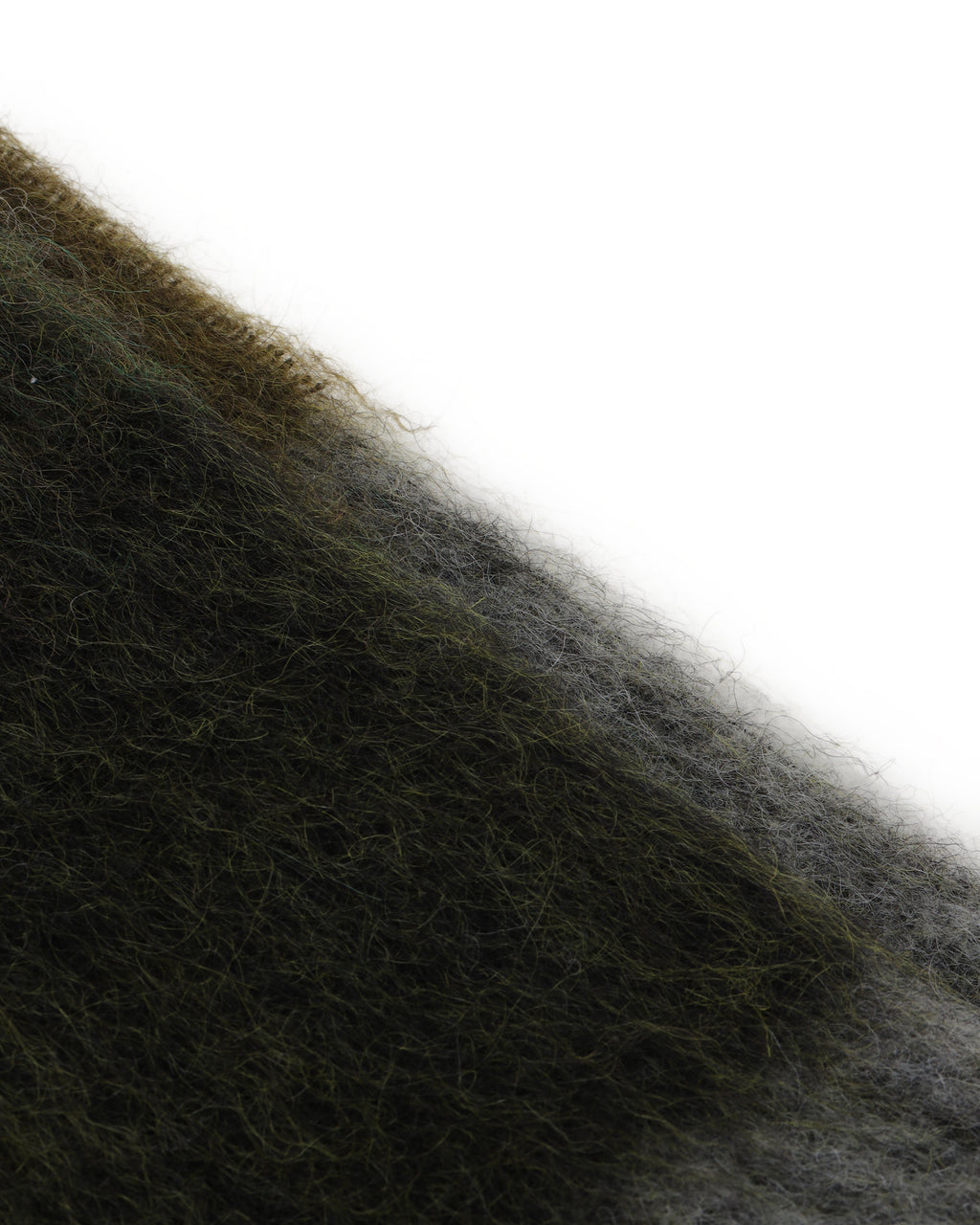 Mohair checked scarf