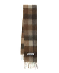 Mohair checked scarf
