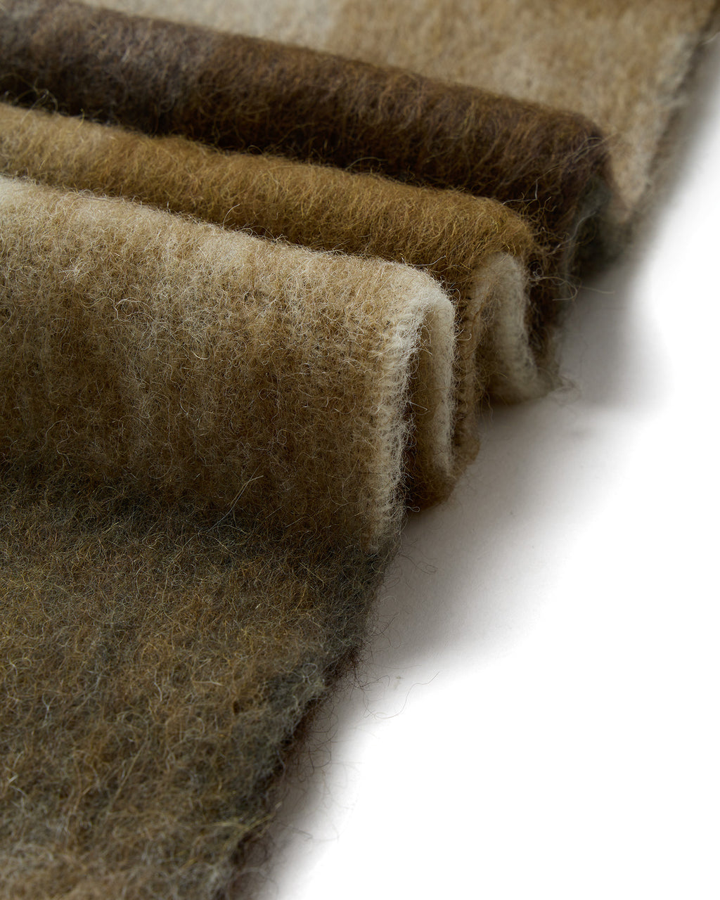 Mohair checked scarf