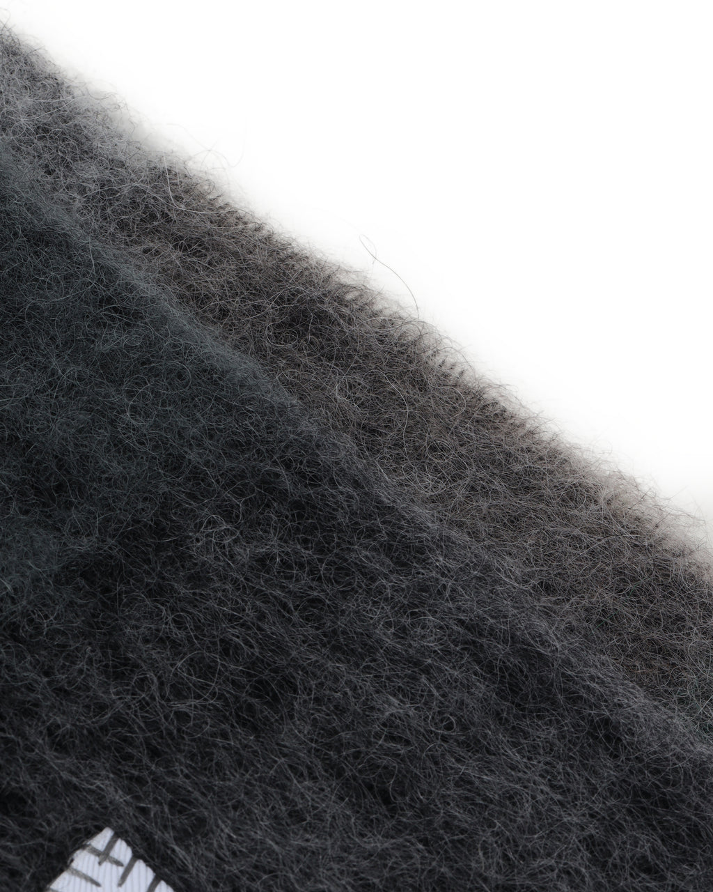 Mohair checked scarf
