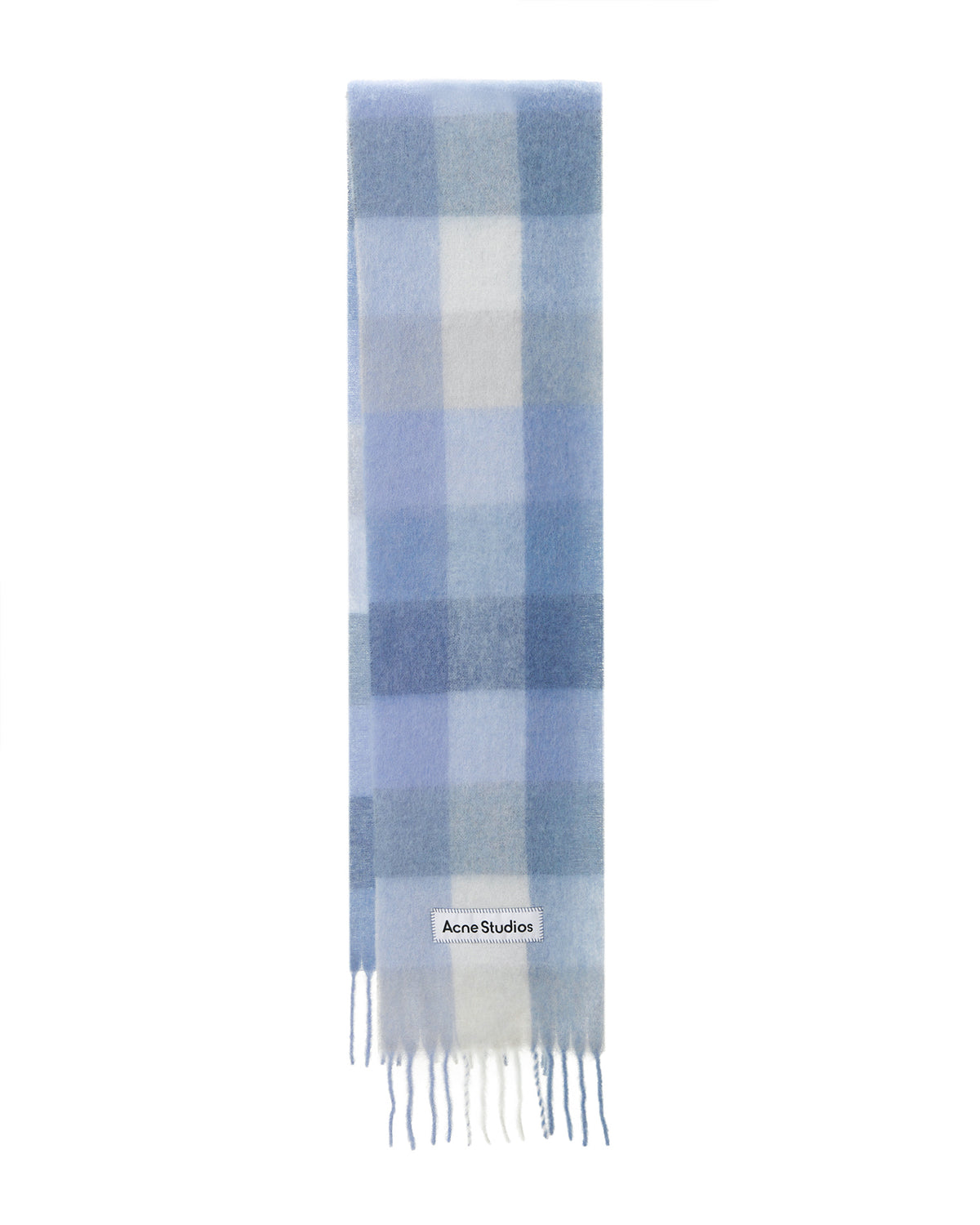 Mohair checkered scarf