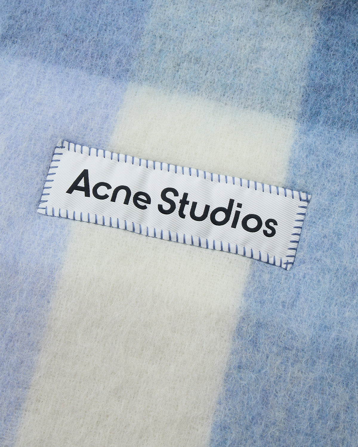 Mohair checkered scarf