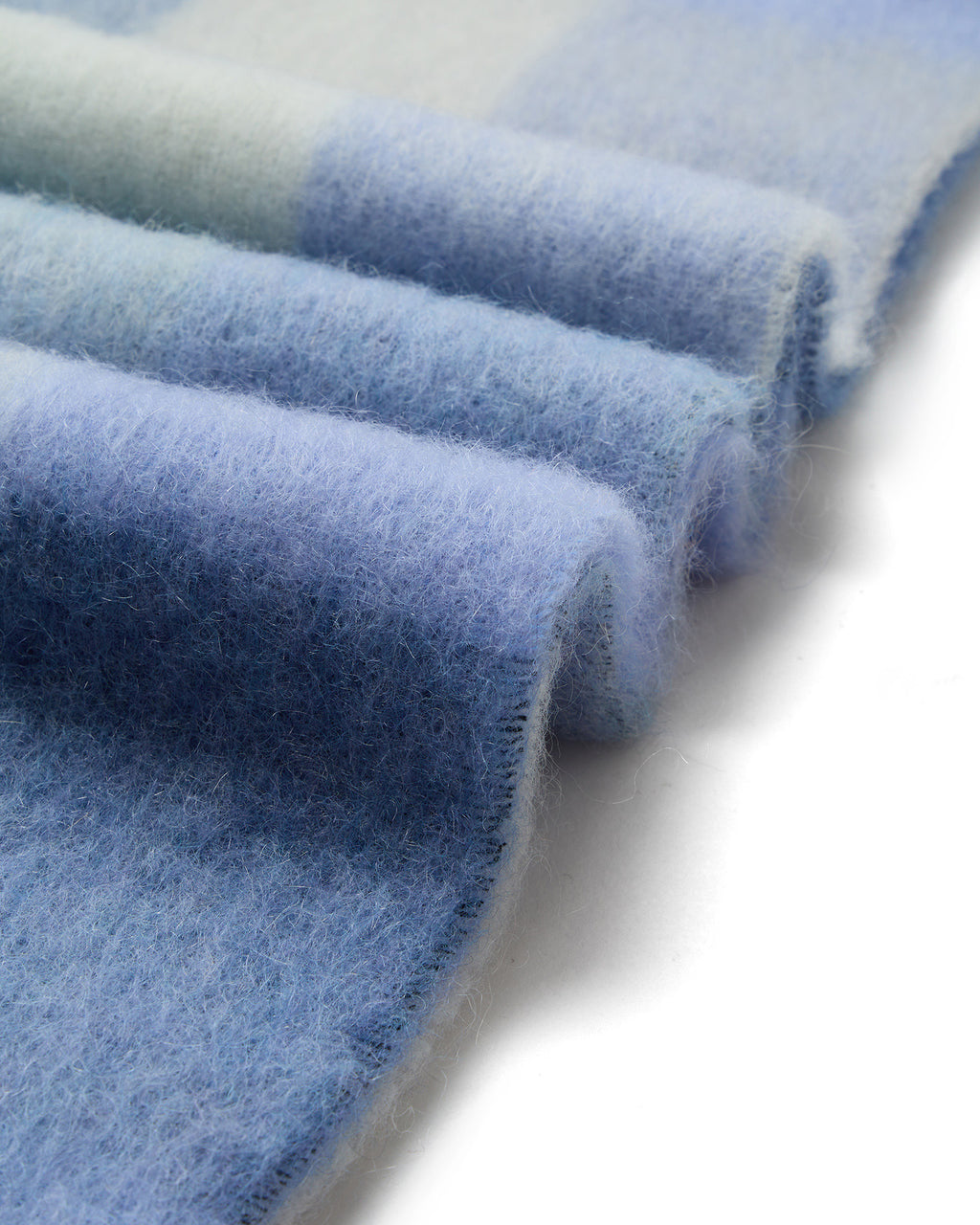 Mohair checkered scarf