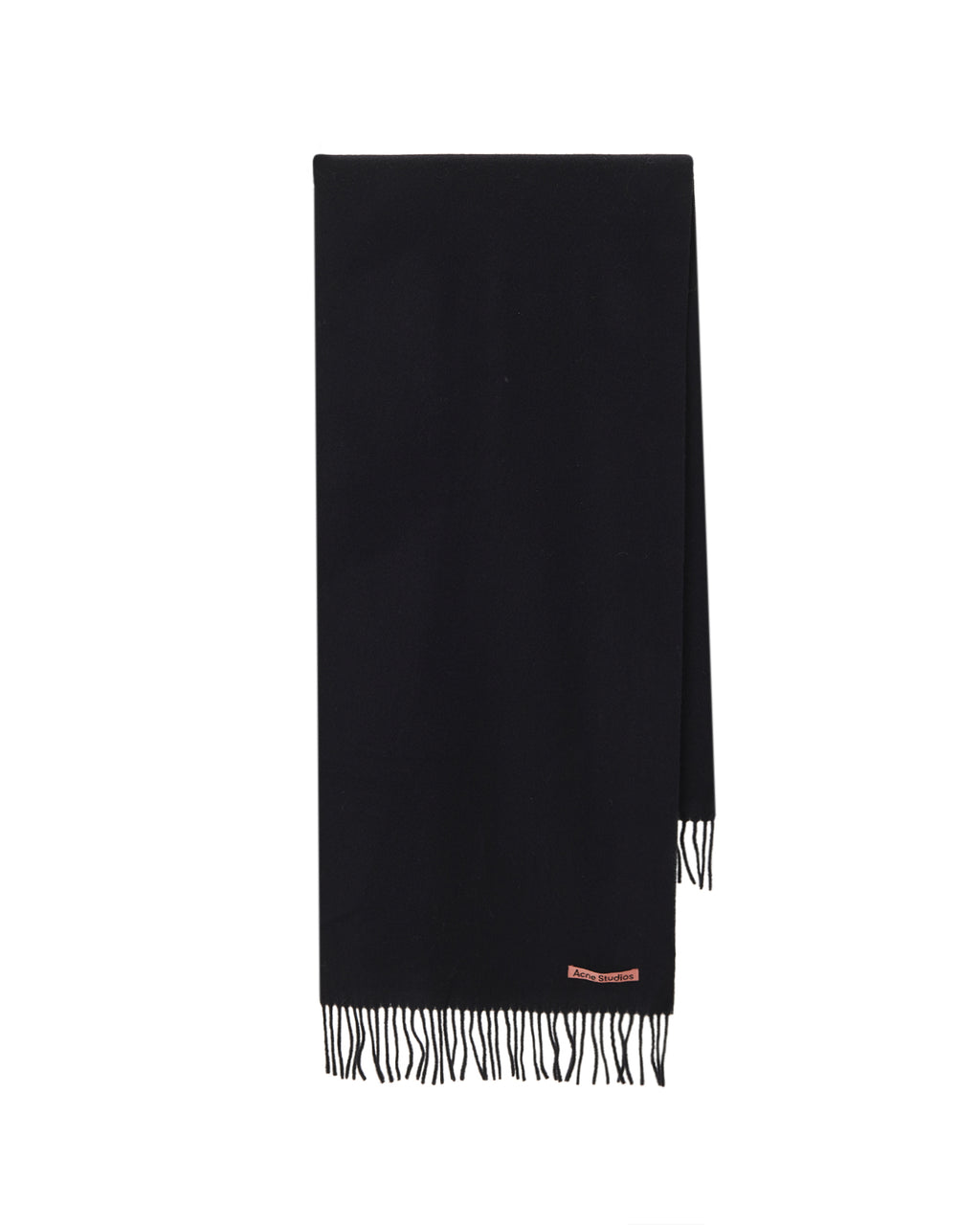 Fringed wool scarf