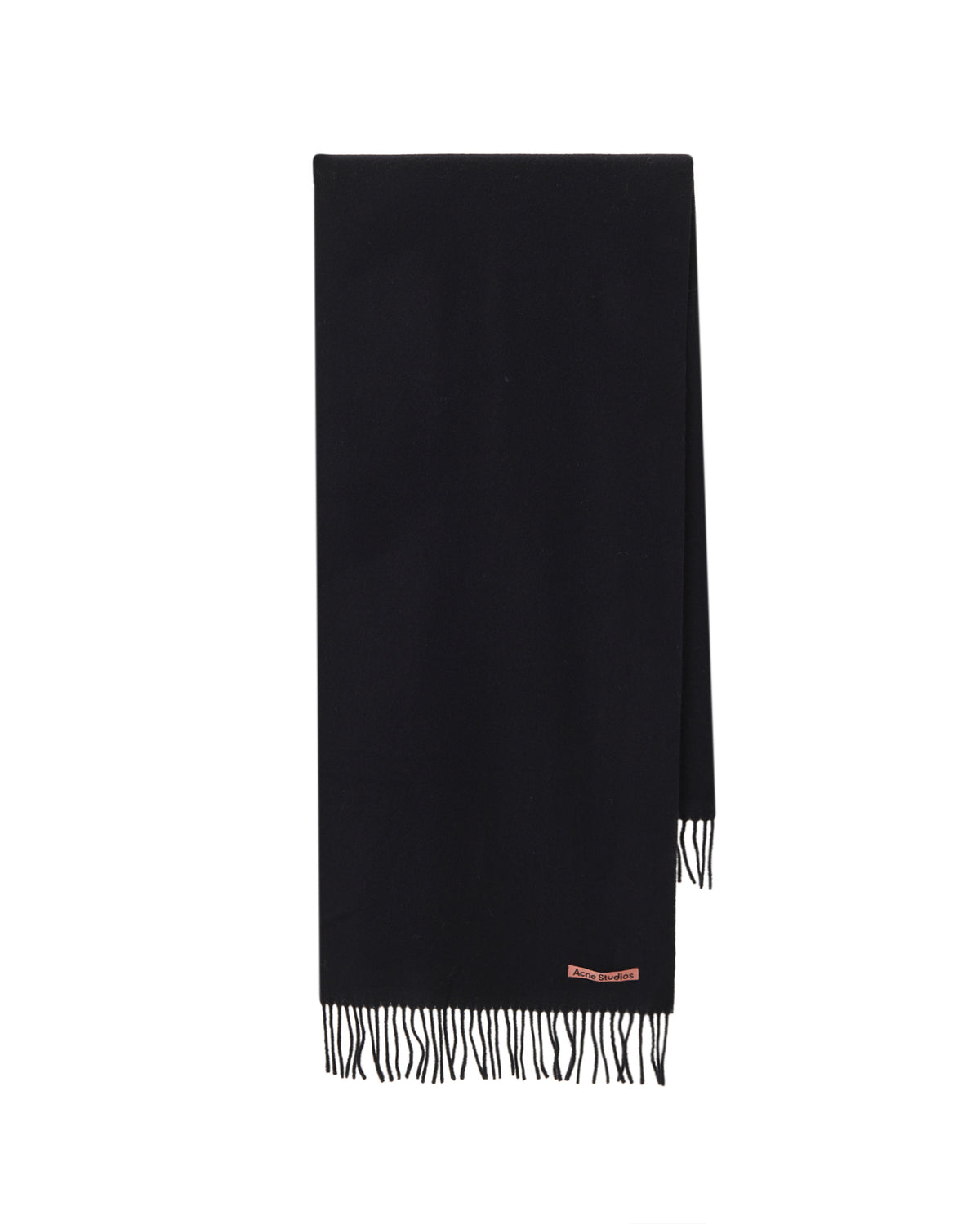 Fringed wool scarf