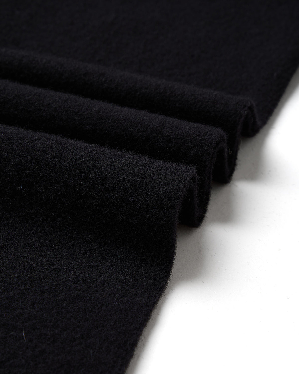 Fringed wool scarf
