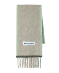 Narrow wool-mohair blend scarf