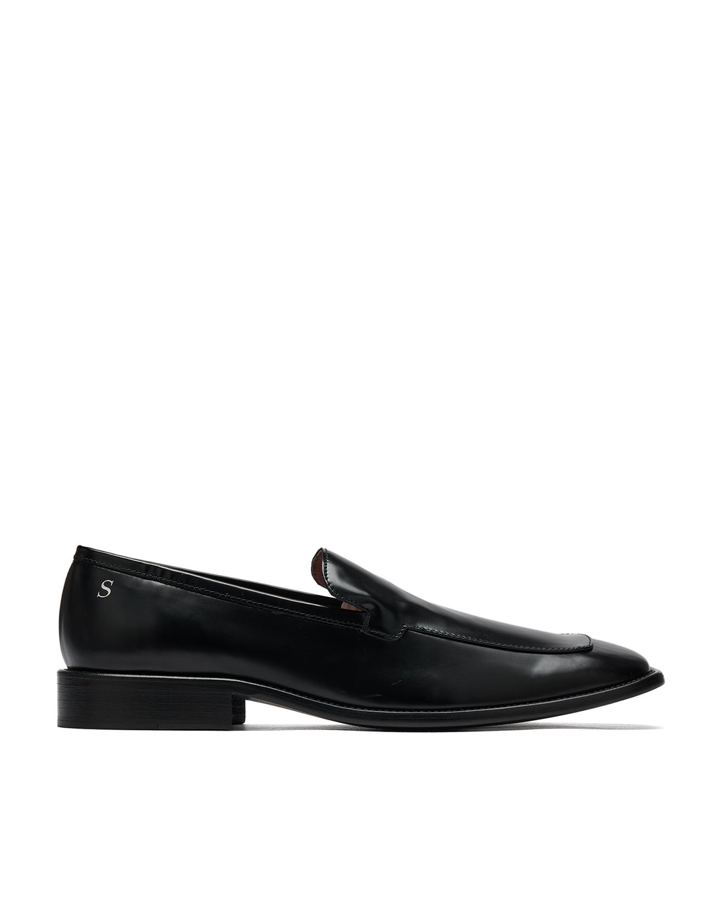 Brushed leather loafers